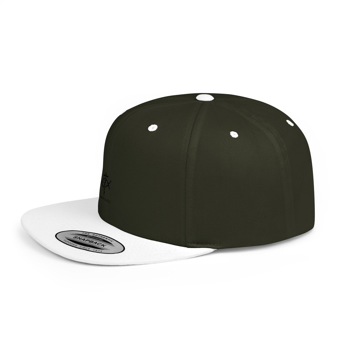 Stylish Ichthys 911 Flat Bill Snapback Cap - Perfect for Casual Wear and Faith-Based Events