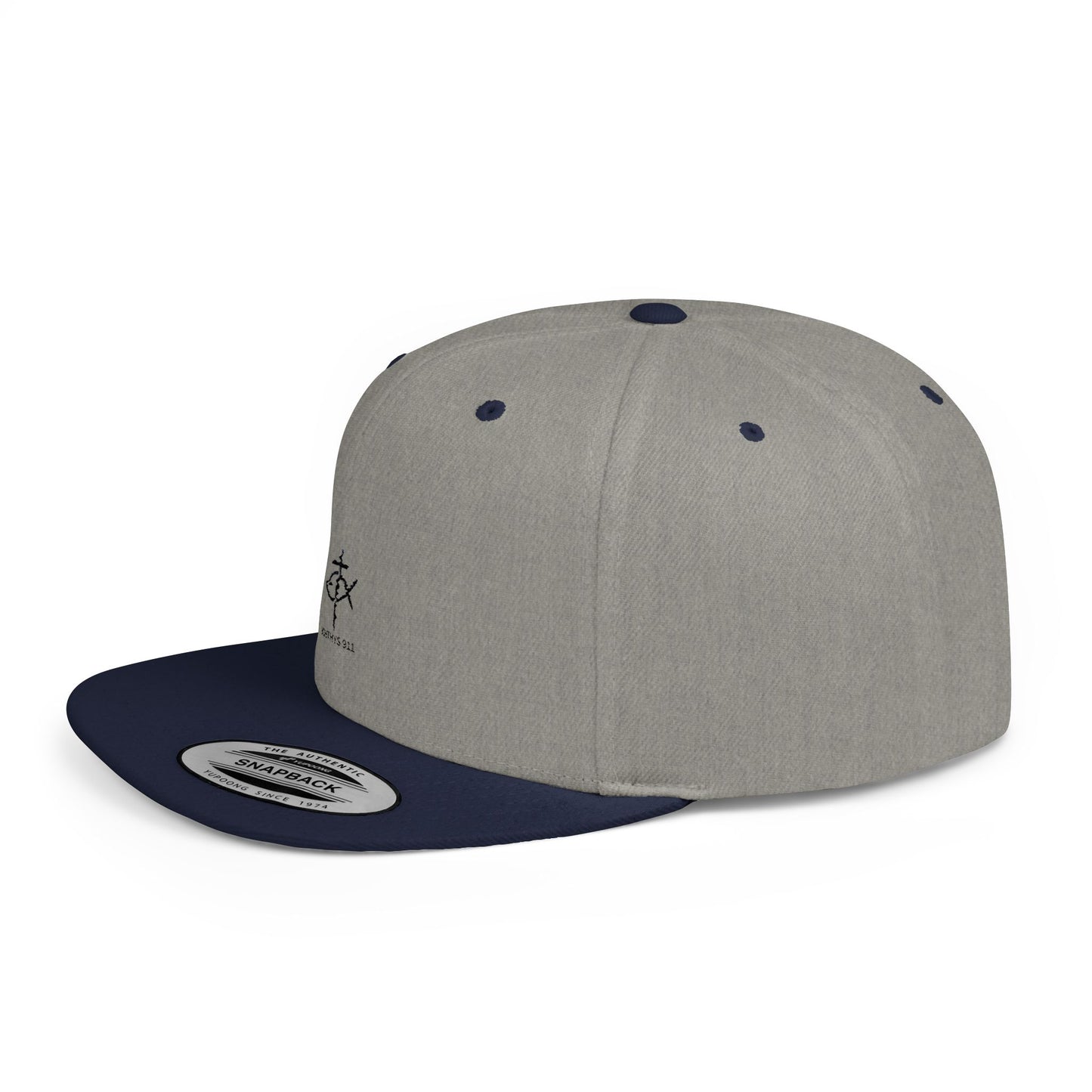 Stylish Ichthys 911 Flat Bill Snapback Cap - Perfect for Casual Wear and Faith-Based Events