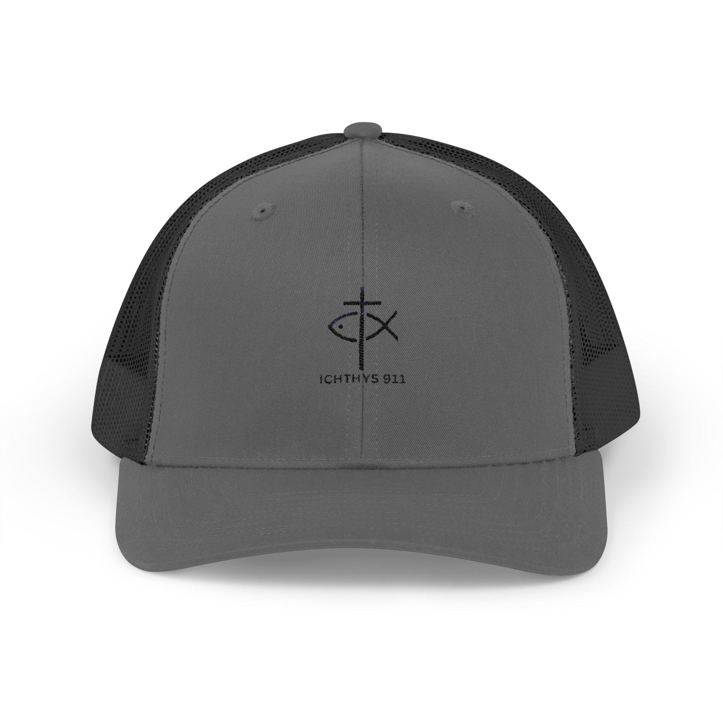 Ichthys 911 Snapback Trucker Cap - Stylish Faith-Inspired Hat