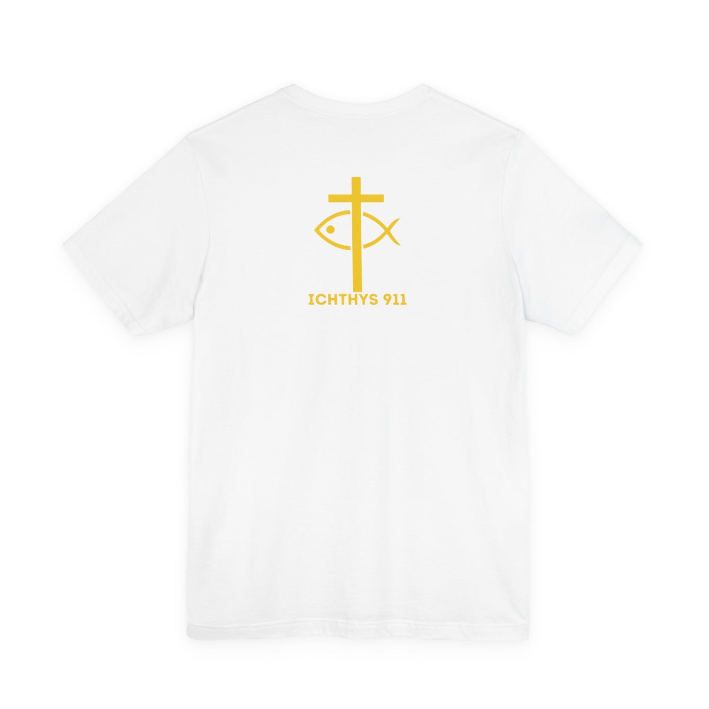 Roll With God Love Like Jesus - Reverse Design - Unisex T- Shirt - Lightweight 100% Cotton - Summer T - Arm Form Fitting - Men T- Shirt - Women T-Shirt - Christian T-Shirt - Love Like Jesus ICHTHYS 911