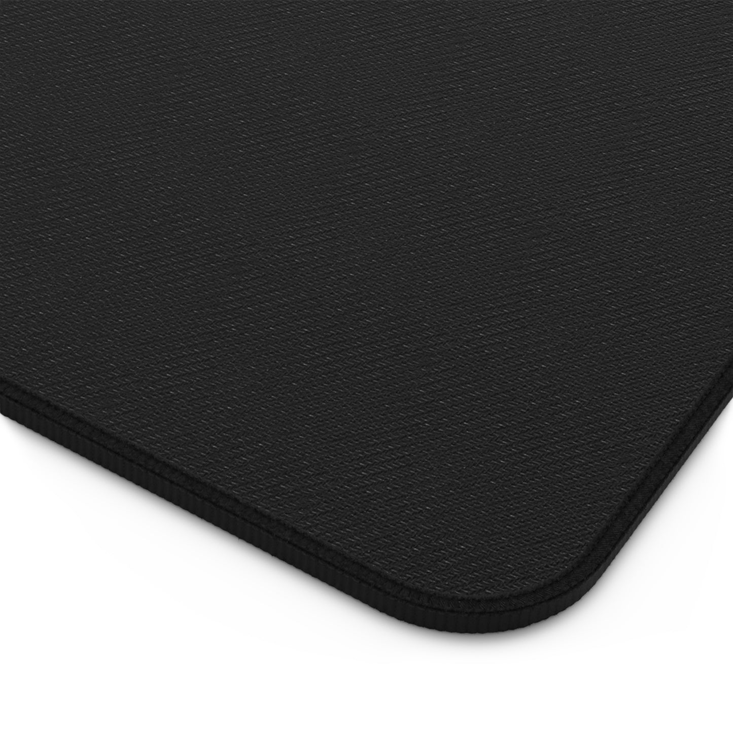 Personalized Black Desk Mat with Monogram Design - Stylish Office Accessory for Creatives