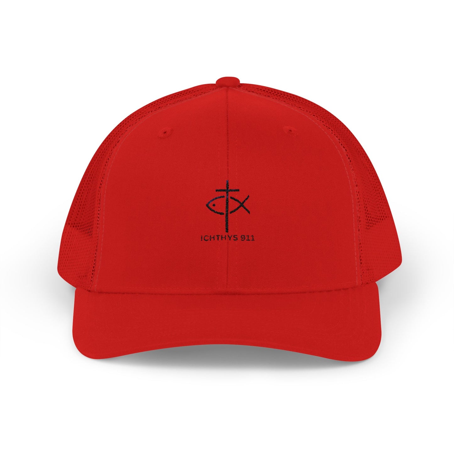 Ichthys 911 Snapback Trucker Cap - Stylish Faith-Inspired Hat