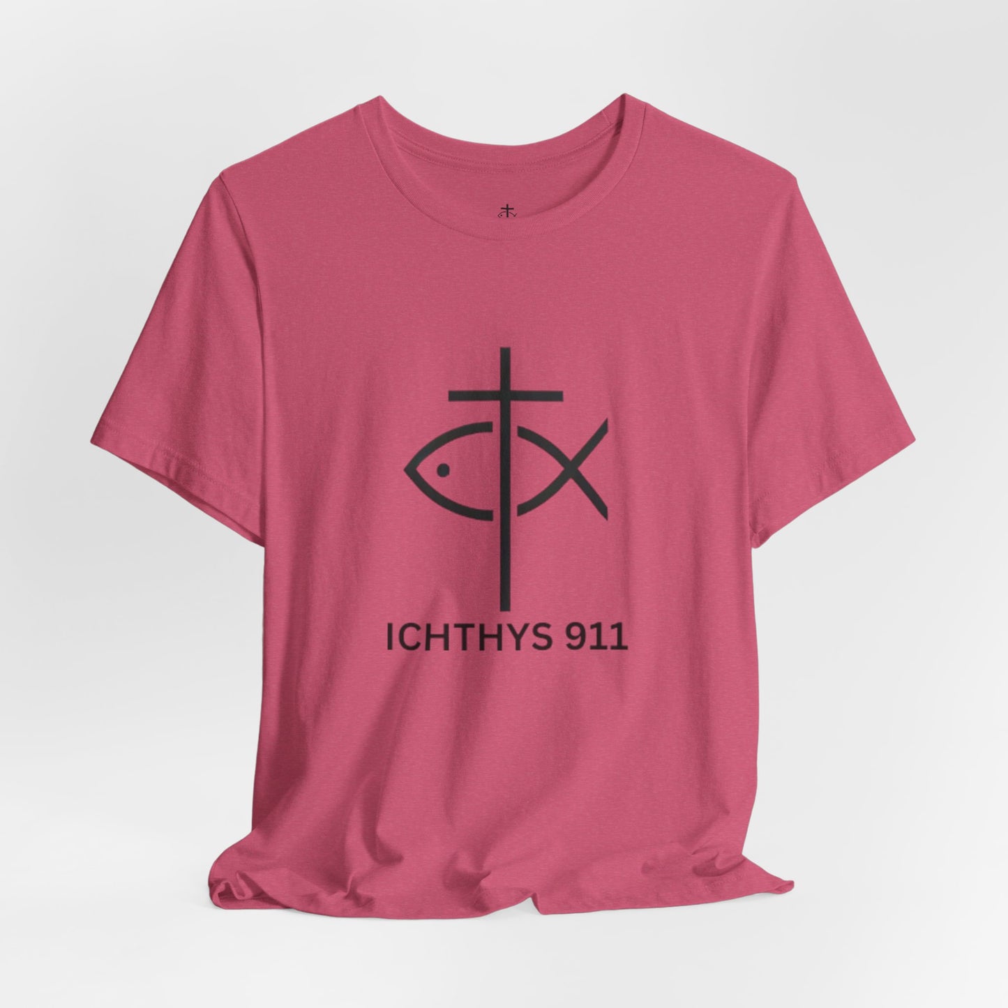 ICHTHYS 911 - Lightweight fabric - Unisex - 100% Airlume combed and ring-spun cotton - Light weight T-Shirt - Faith & Strength