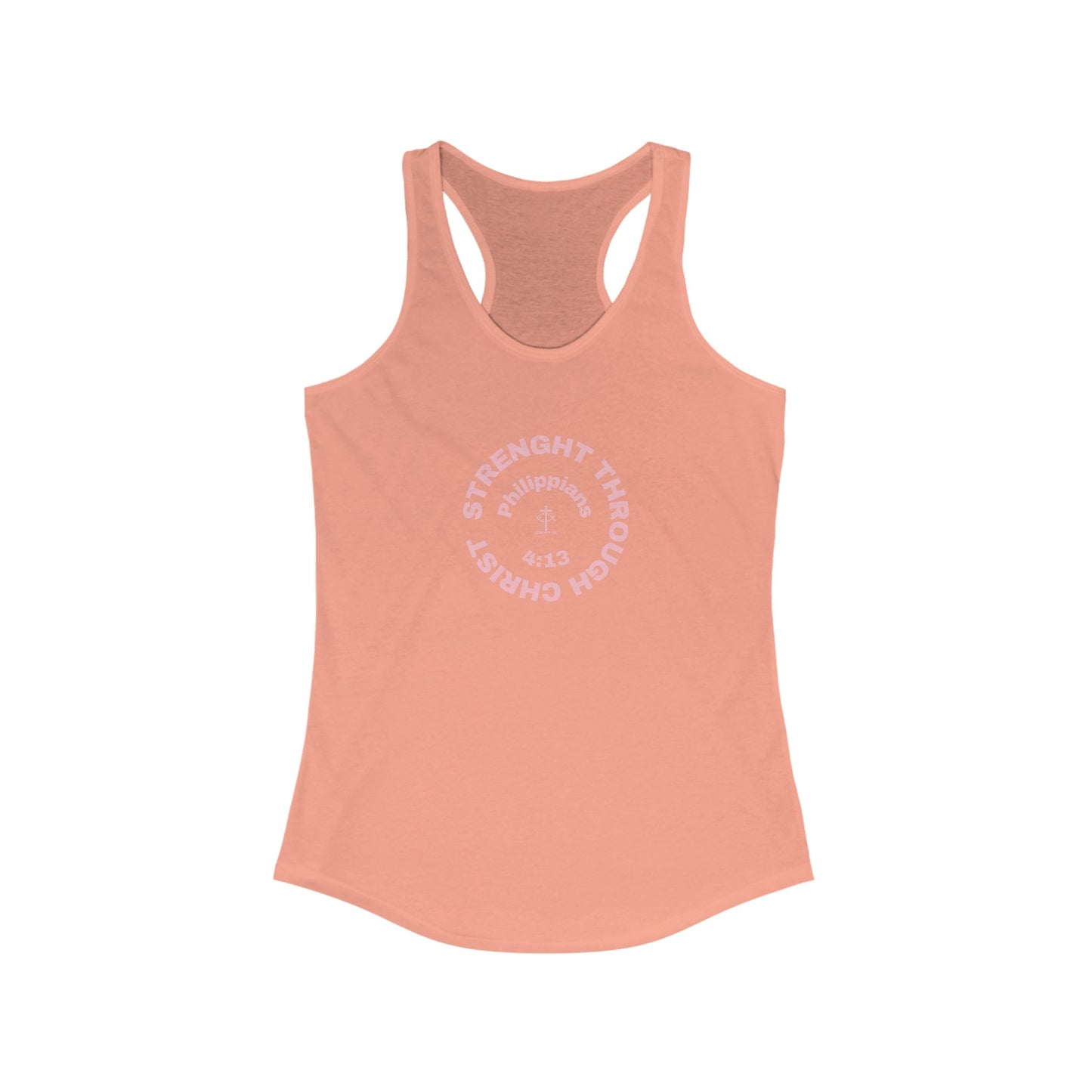 Women's Motivational Racerback Tank - Strength Through Christ
