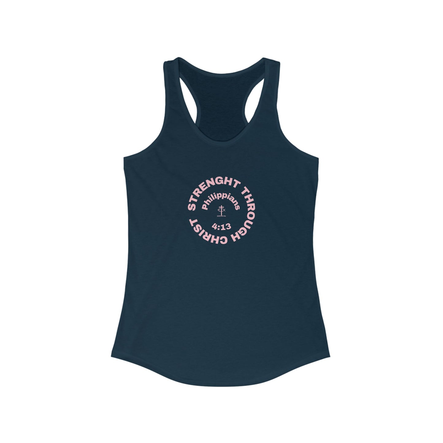 Women's Motivational Racerback Tank - Strength Through Christ