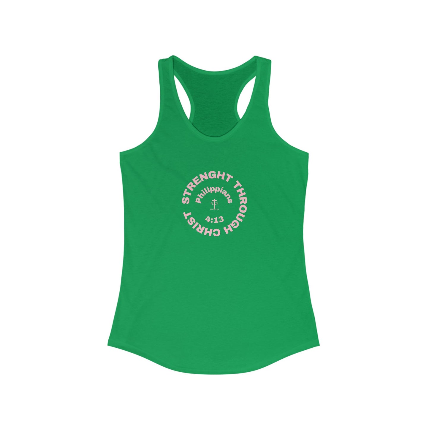 Women's Motivational Racerback Tank - Strength Through Christ