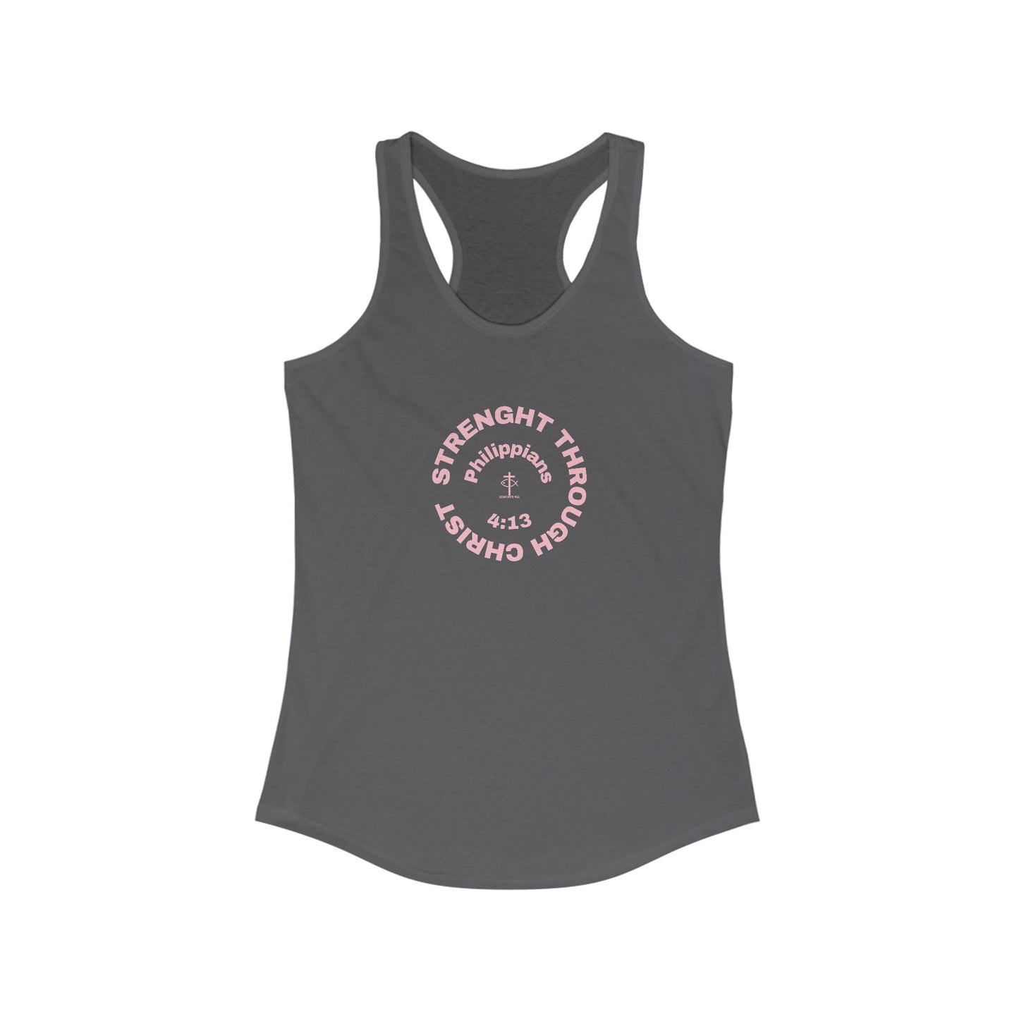 Women's Motivational Racerback Tank - Strength Through Christ
