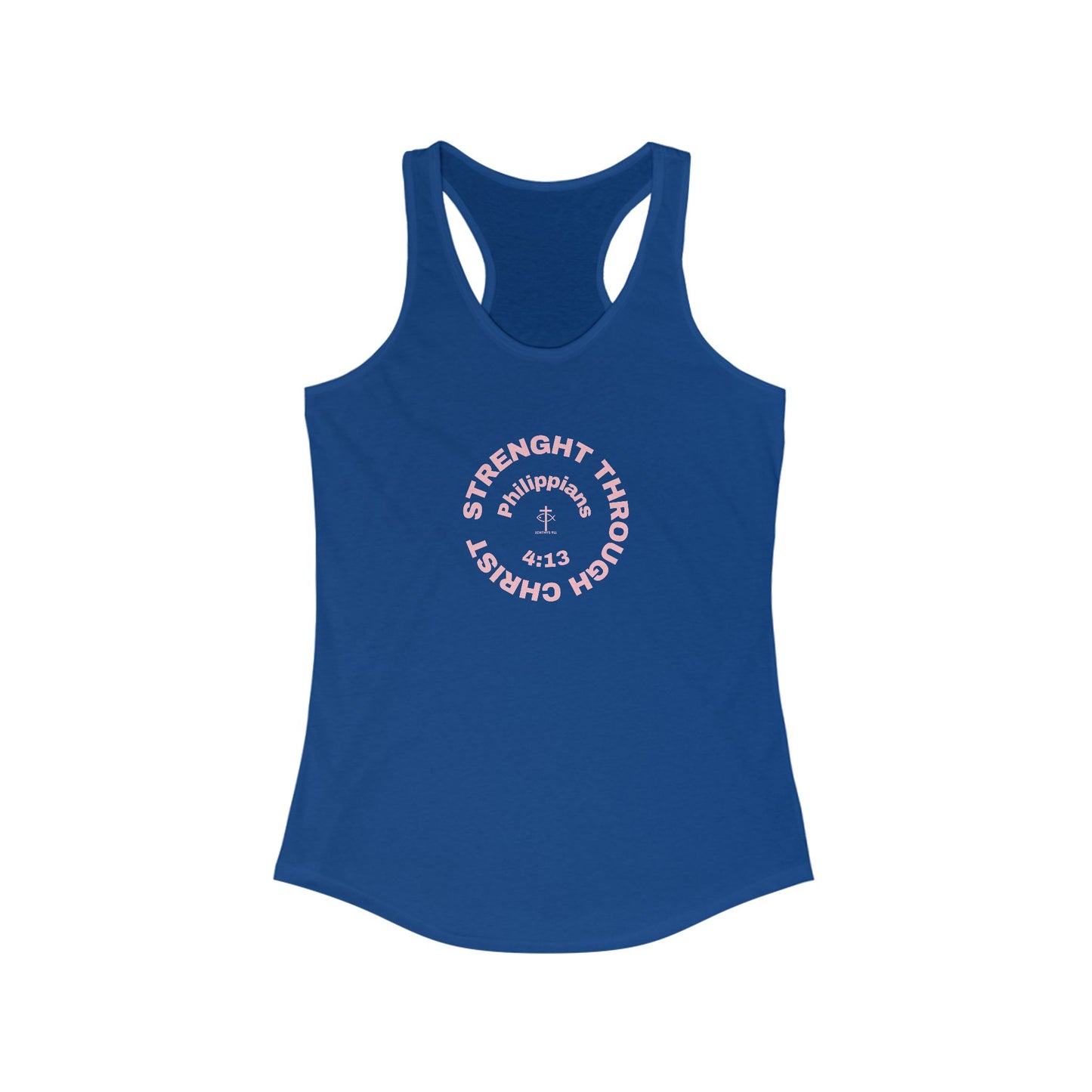 Women's Motivational Racerback Tank - Strength Through Christ