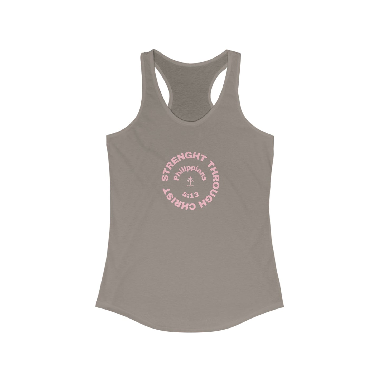 Women's Motivational Racerback Tank - Strength Through Christ