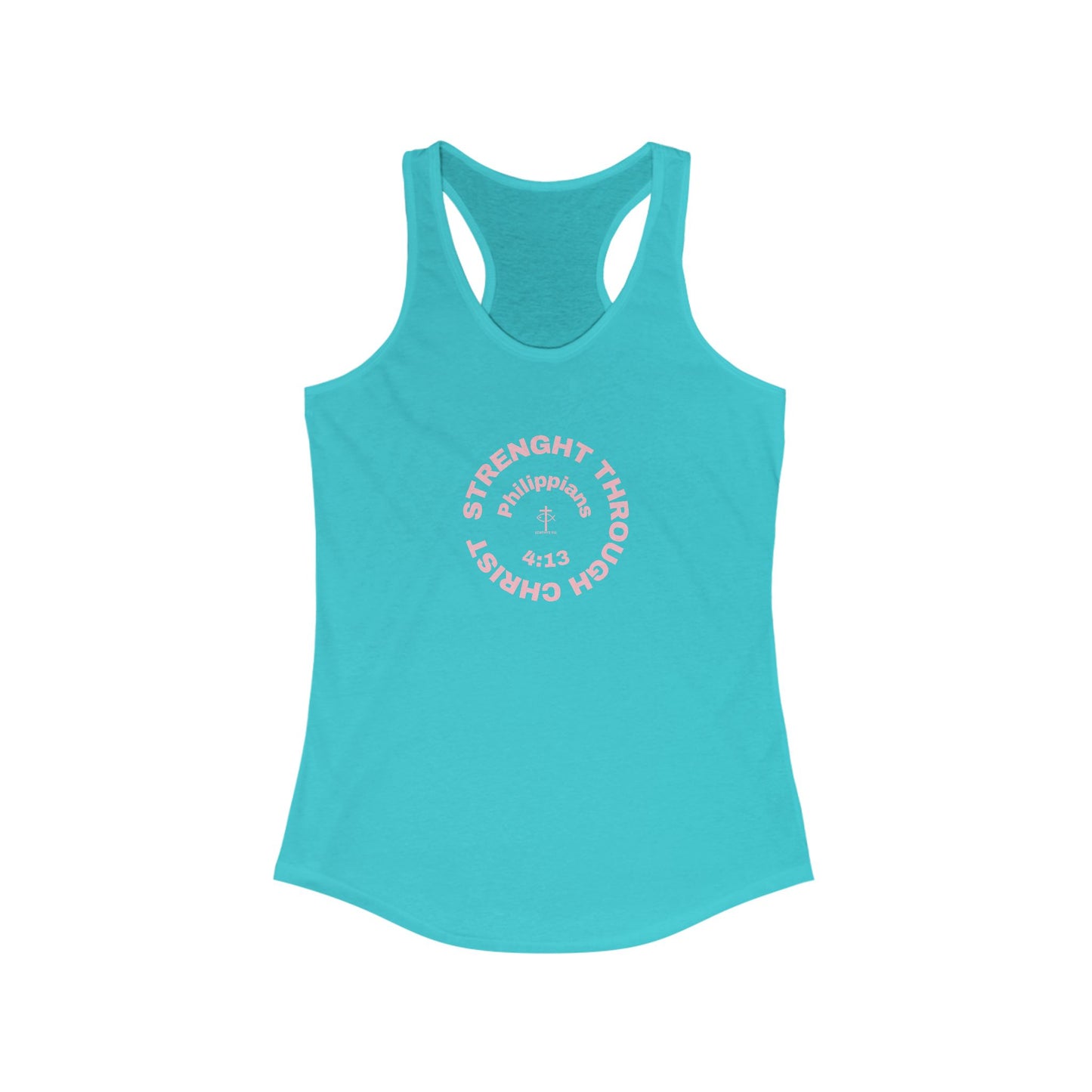 Women's Motivational Racerback Tank - Strength Through Christ
