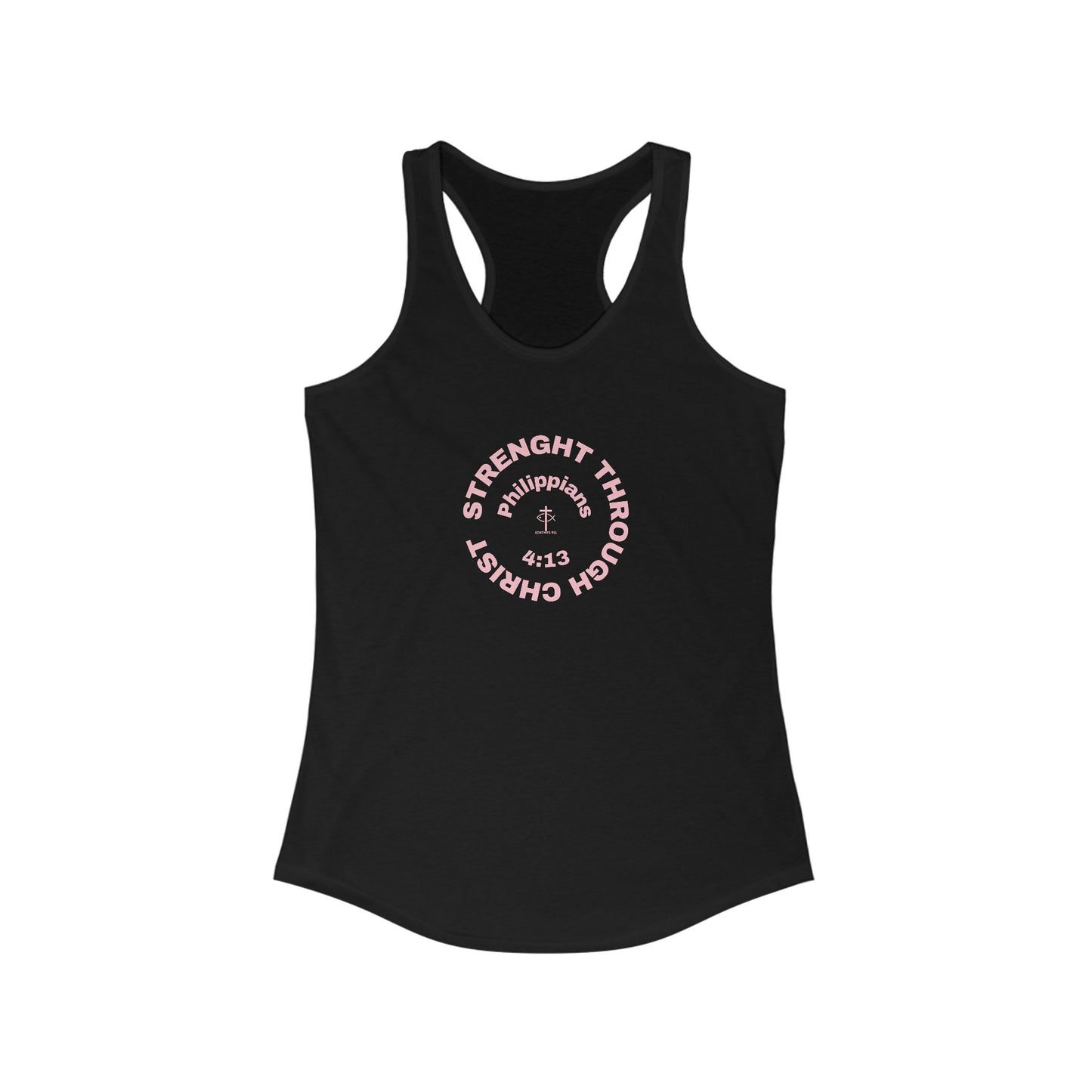 Women's Motivational Racerback Tank - Strength Through Christ