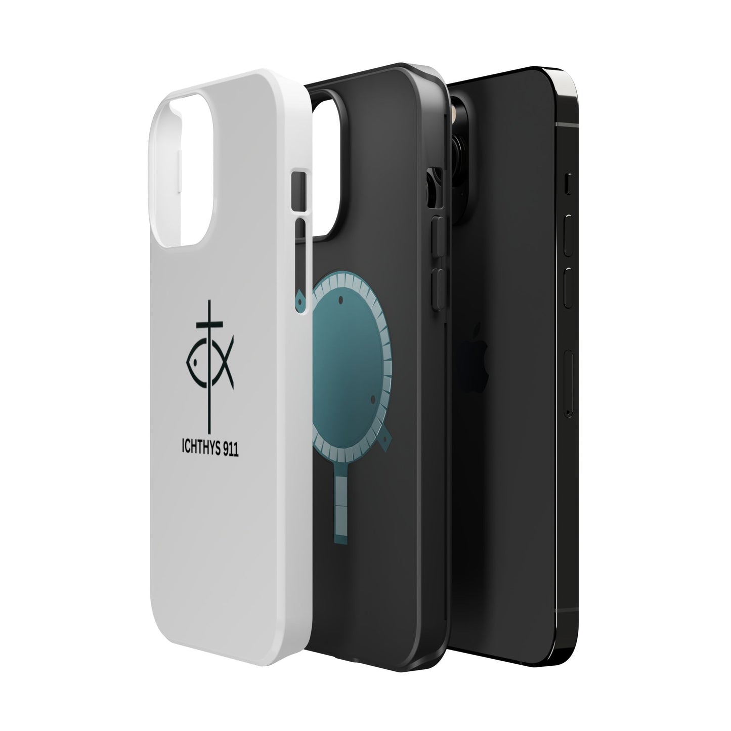 Stylish Magnetic Tough Case with Ichthys Design - Durable & Protective Phone Accessory