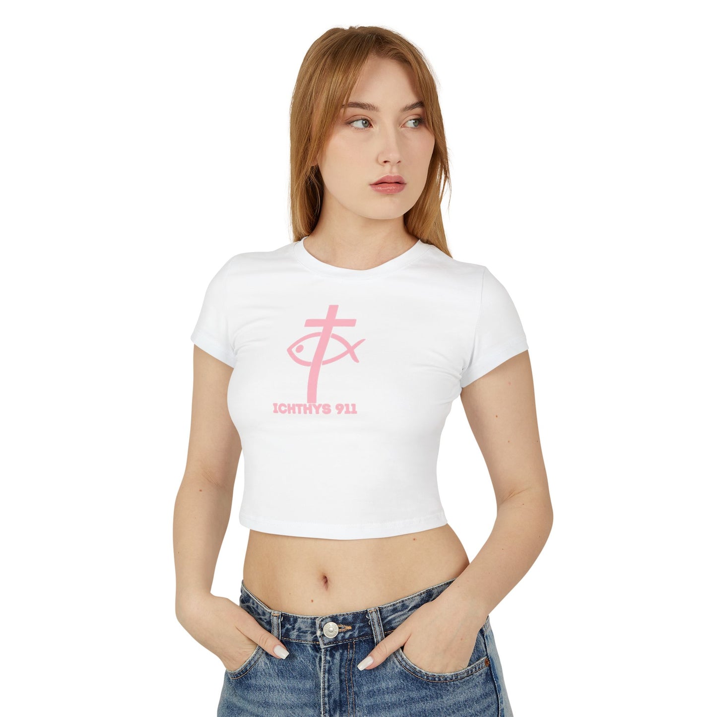 Faith Hope Love Women's Baby Tee - Inspirational Graphic Crop Top