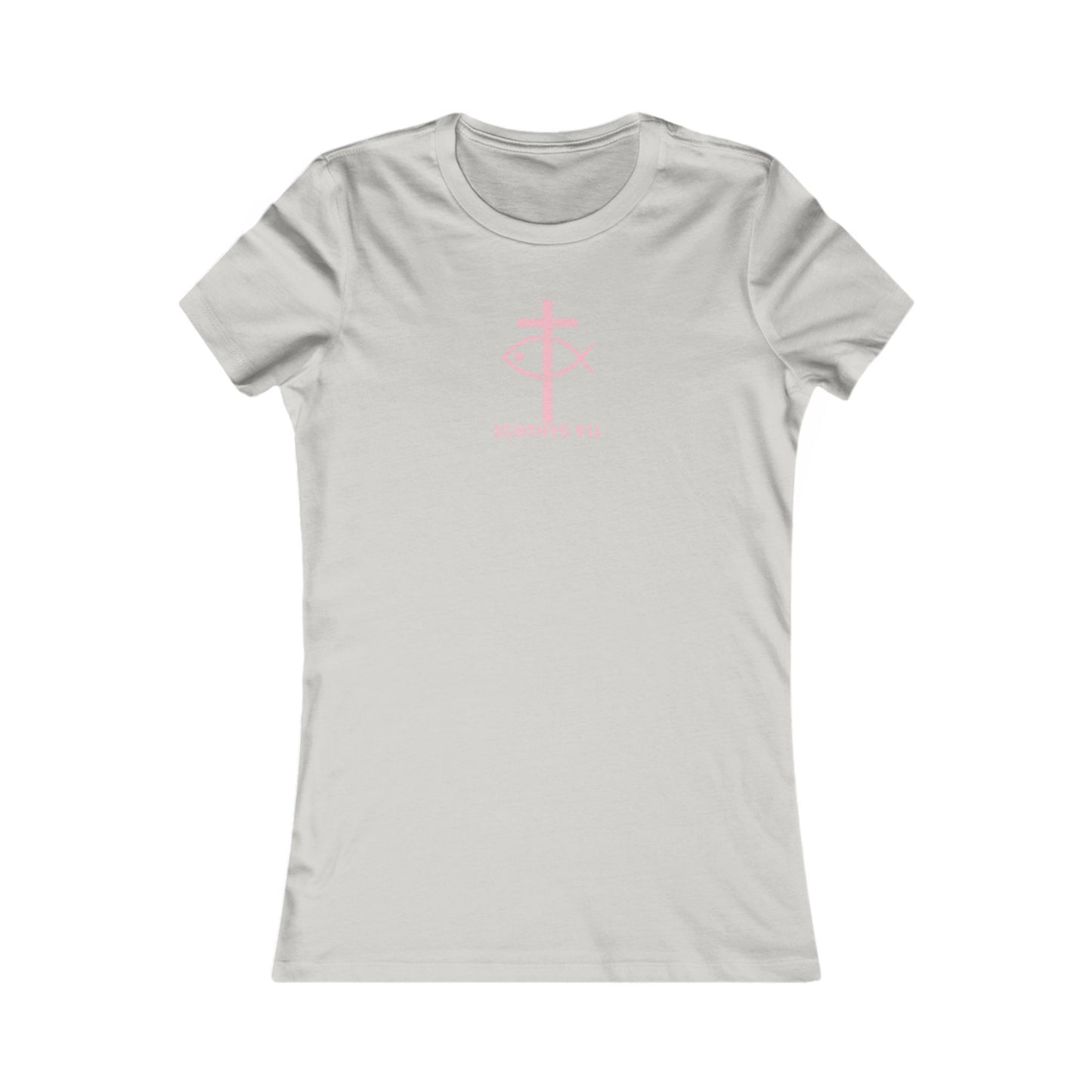 ICHTHYS 911 "Faith Hope Love" Inspirational Women's Favorite Tee - Love and Positivity Shirt - Slim Fit with Longer Body Length