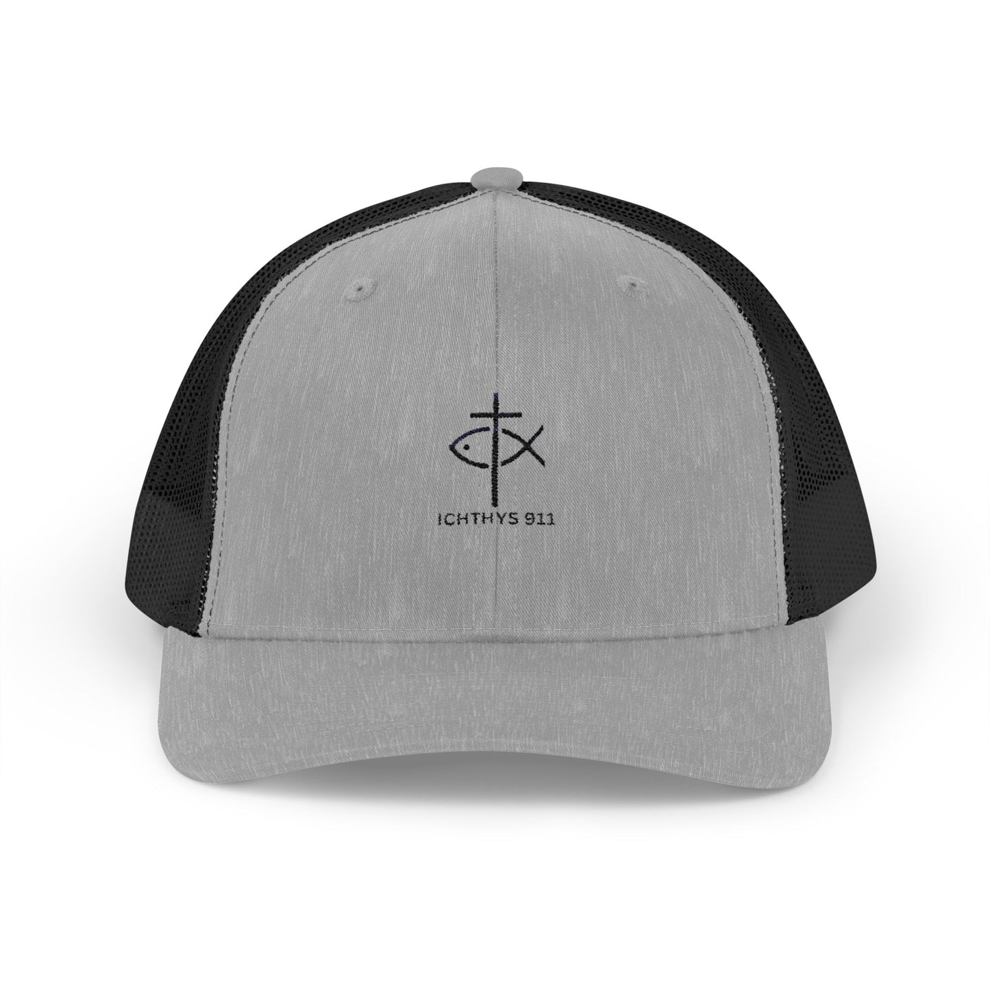 Ichthys 911 Snapback Trucker Cap - Stylish Faith-Inspired Hat