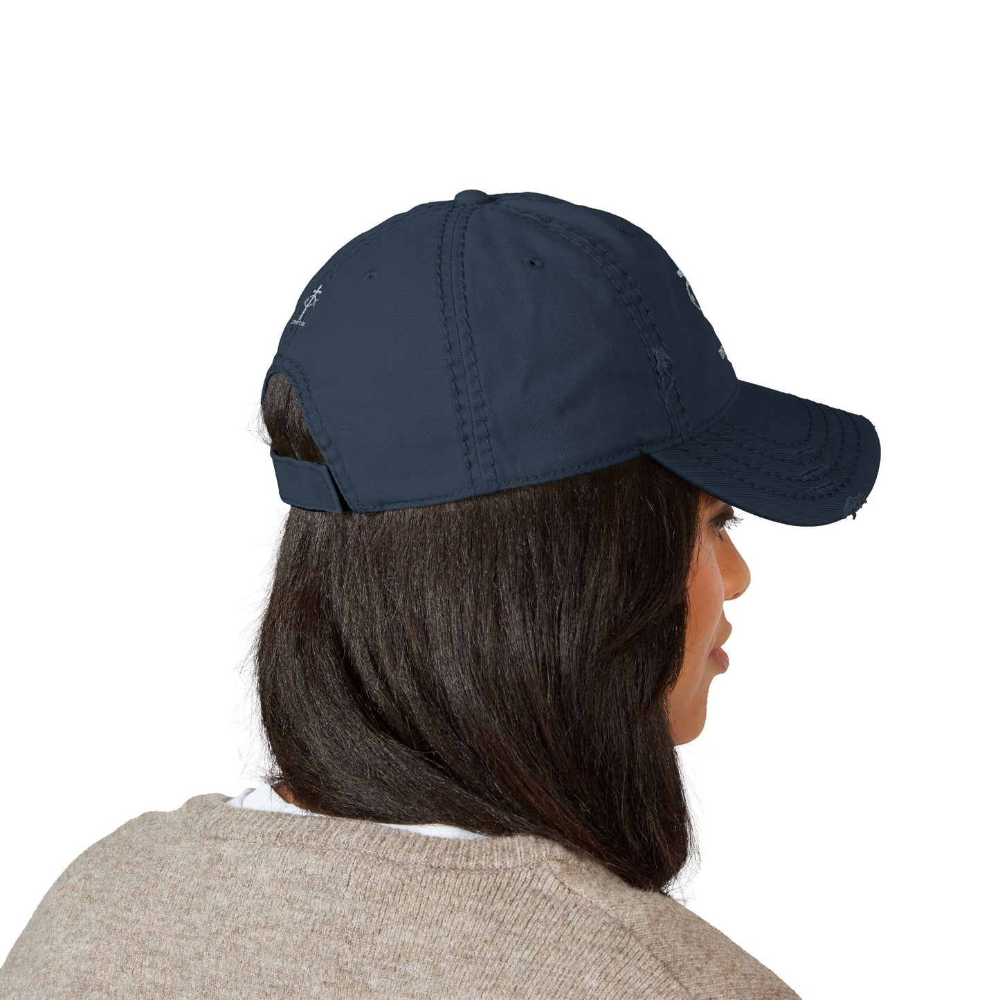 ICHTHYS 911 Embroidered Design - Distressed Hat with Casual Fashion - Accessory for Everyday Wear - ICHTHYS 911 Collection - This hat is very soft - Short stance - Everyone is loving this hat