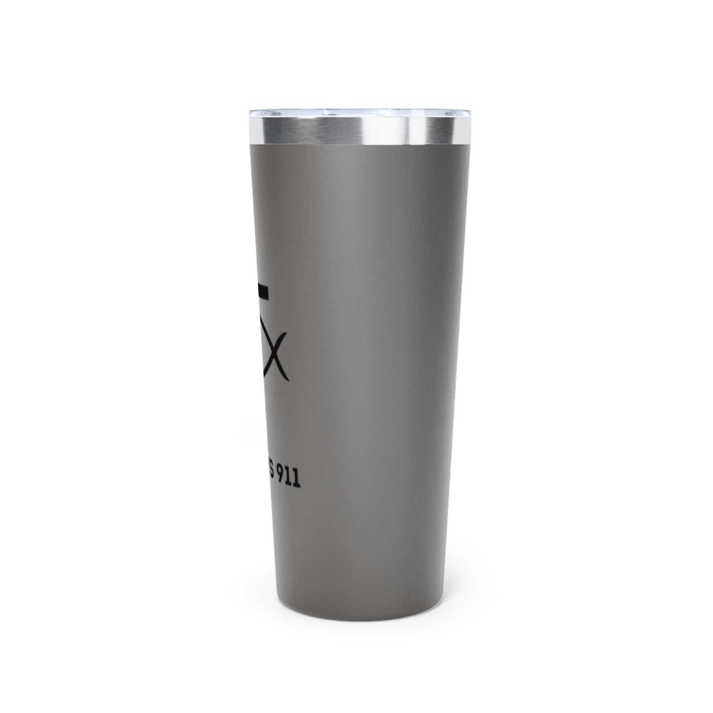 Faith-Inspired Copper Vacuum Insulated Tumbler - 22oz with ICHTHYS 911 Design