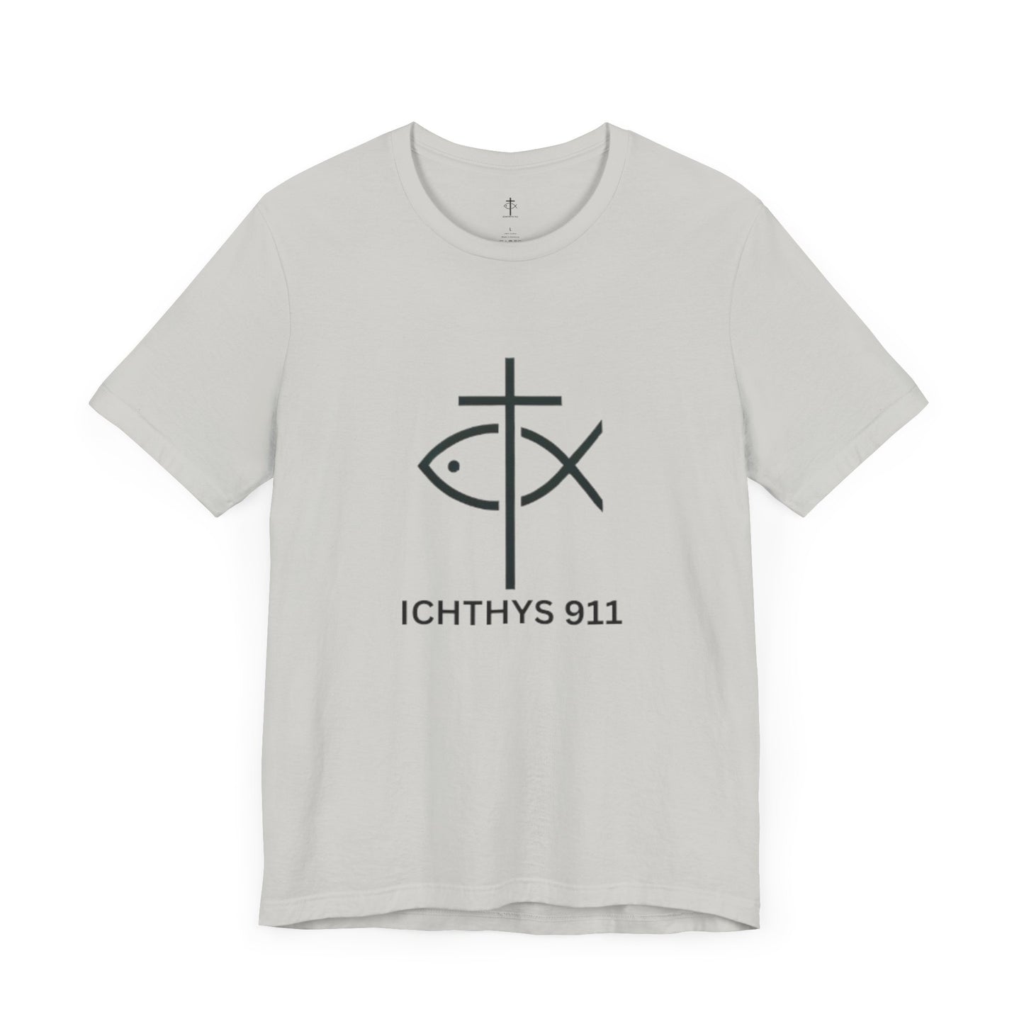 ICHTHYS 911 - Lightweight fabric - Unisex - 100% Airlume combed and ring-spun cotton - Light weight T-Shirt - Faith & Strength