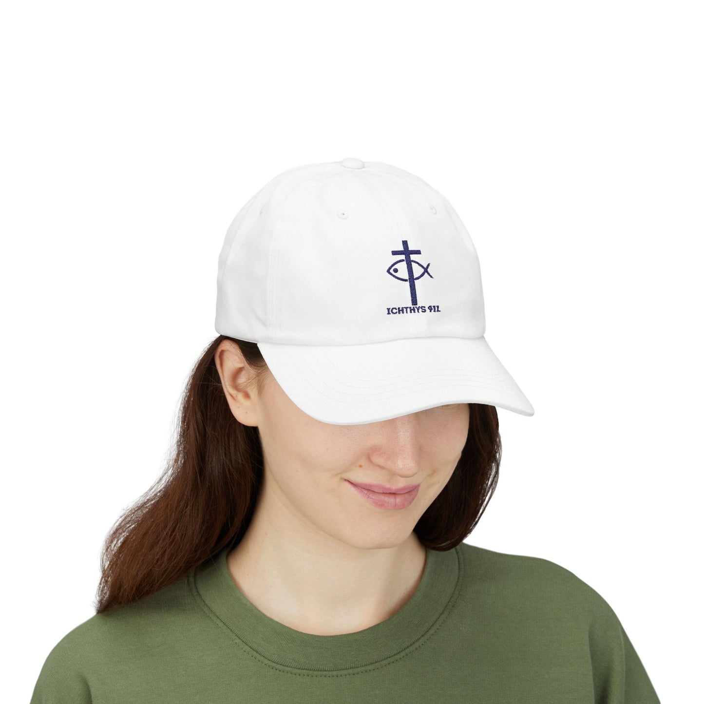 ICHTHYS 911 Classic Dad Cap - Faith-Inspired Adjustable Hat - Soft Hat - Adjustable Strap - Wear Your Faith - Unisex