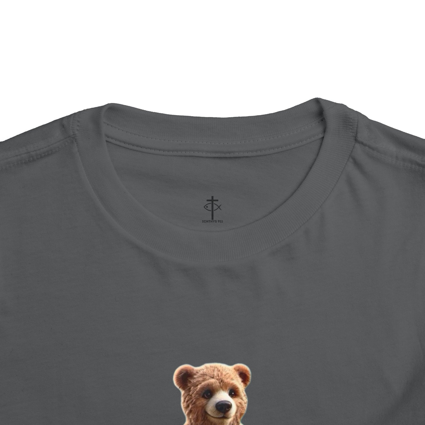 Surfing Bear Toddler Tee - Fun Kids Short Sleeve T-Shirt - ICHTYHS 911