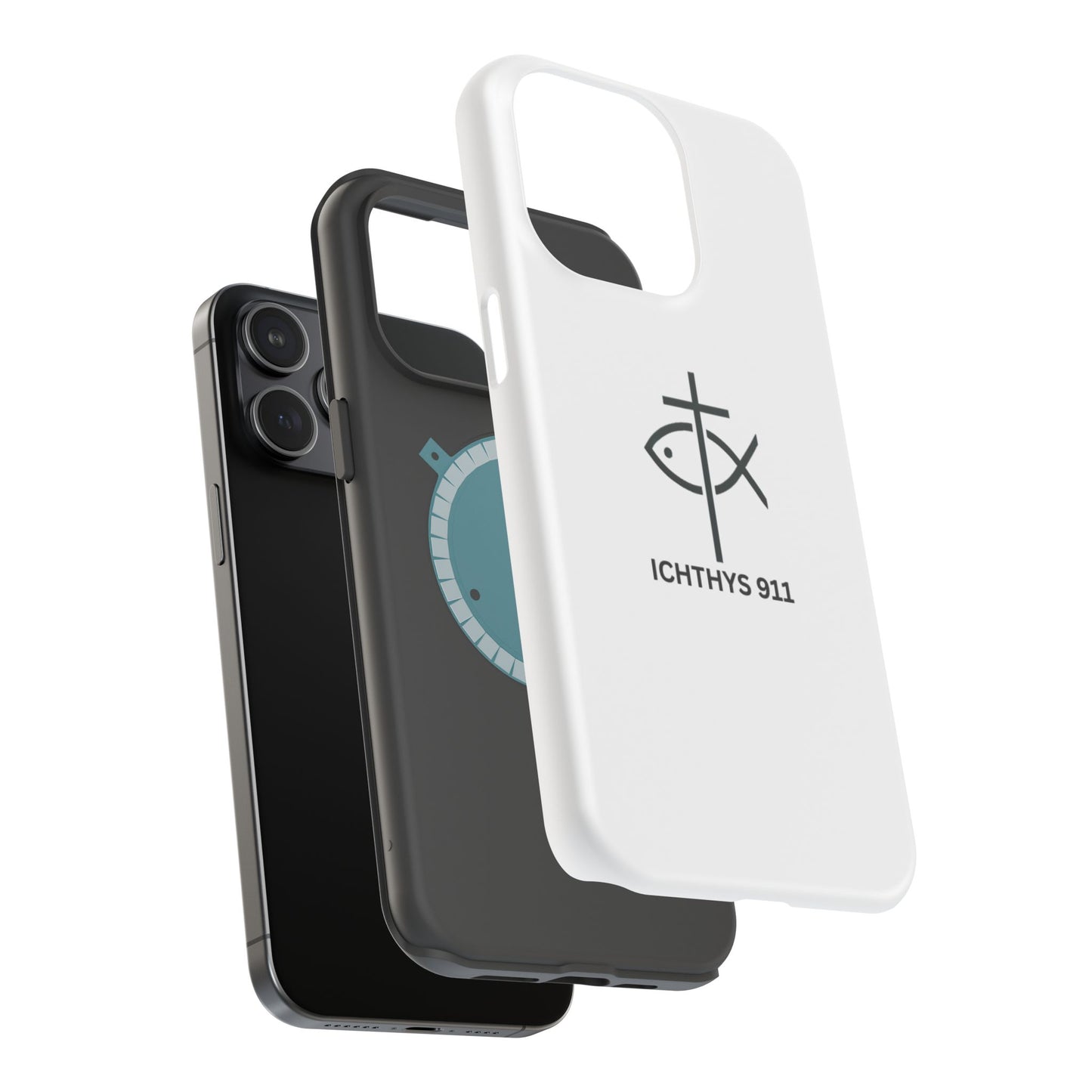 Stylish Magnetic Tough Case with Ichthys Design - Durable & Protective Phone Accessory