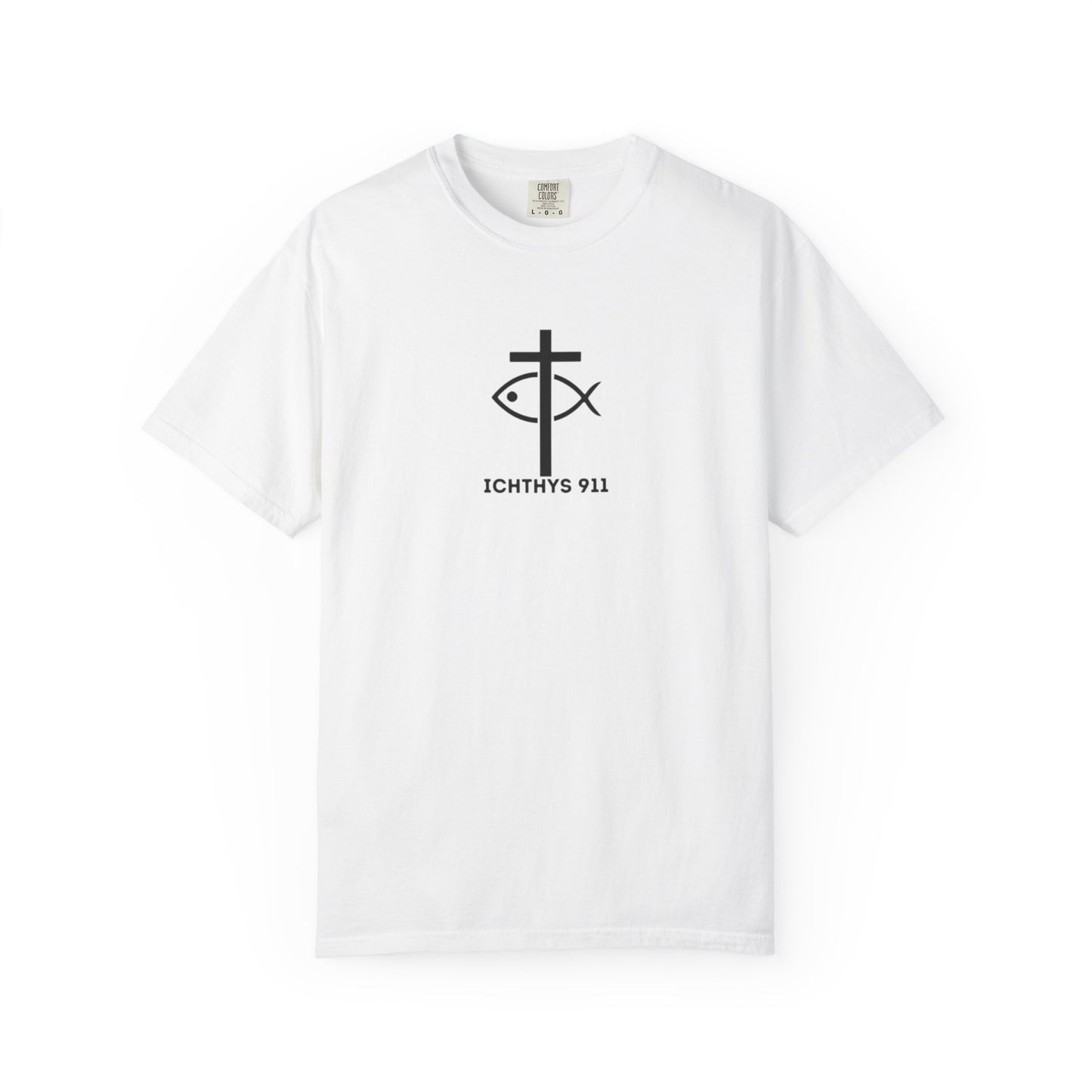 13th Disciple Collection - Christian Streetwear T-Shirt – Jesus Gym & Faith Fashion, Unisex Garment-Dyed T-Shirt Soft Pink Font - Men T-Shirt, Women T-shirt, ICHTHYS 911