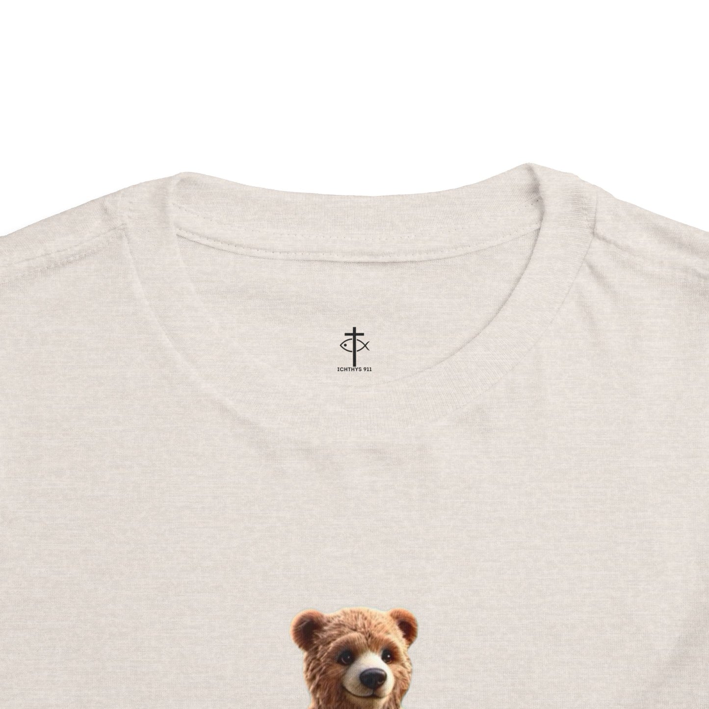 Surfing Bear Toddler Tee - Fun Kids Short Sleeve T-Shirt - ICHTYHS 911