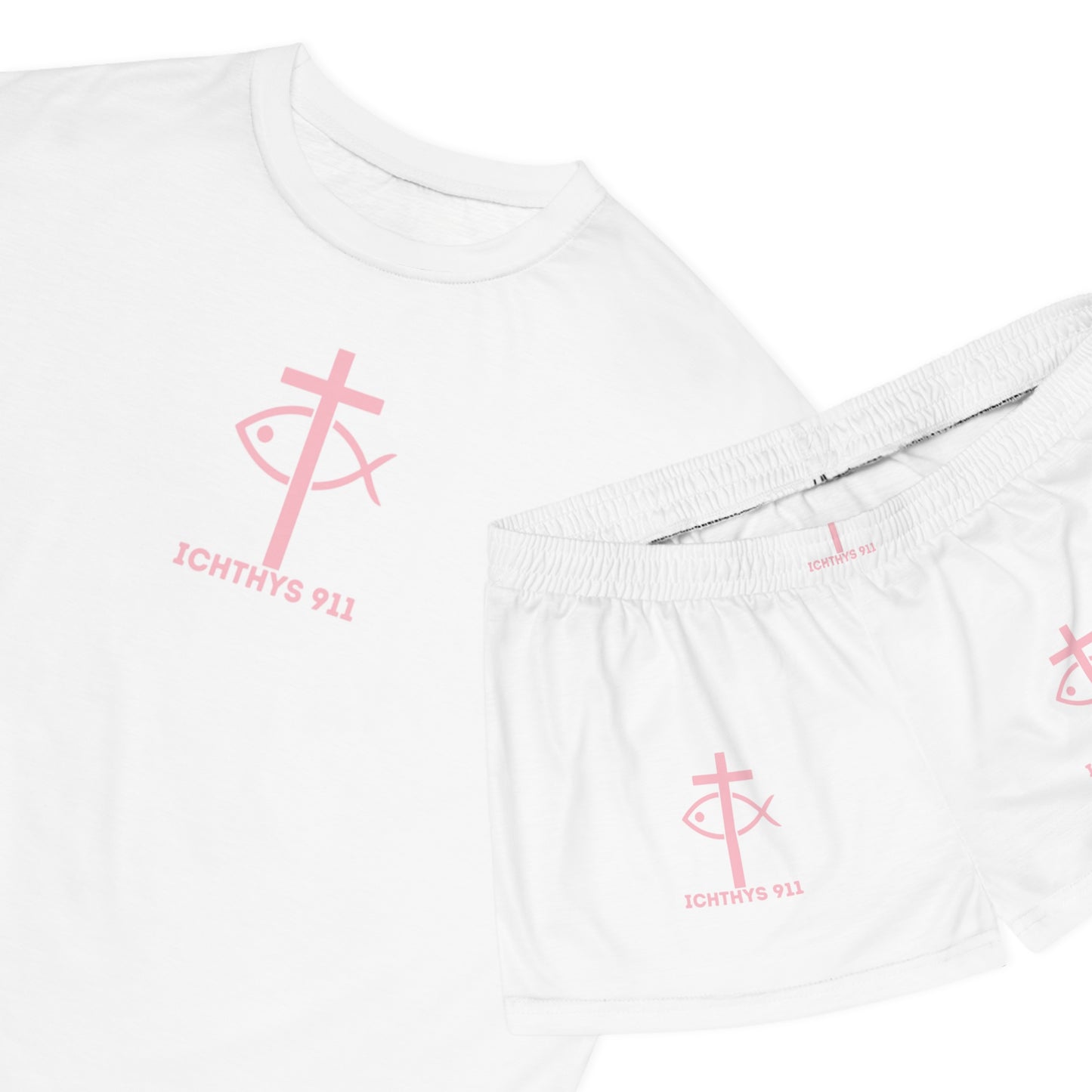 ICHTYHS 911 - Christian Short Pajama Set for Women - Soft & Comfortable Sleepwear