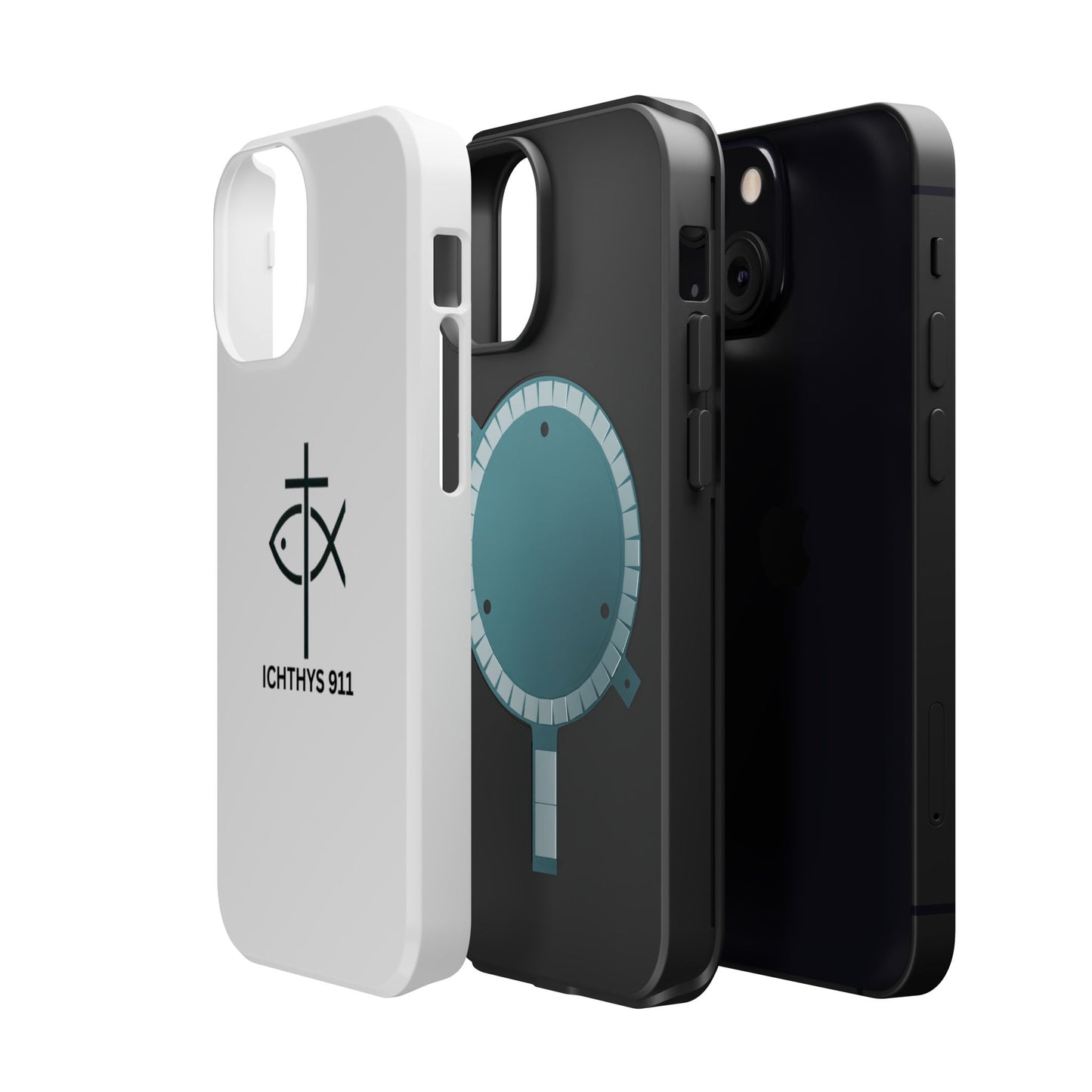 Stylish Magnetic Tough Case with Ichthys Design - Durable & Protective Phone Accessory