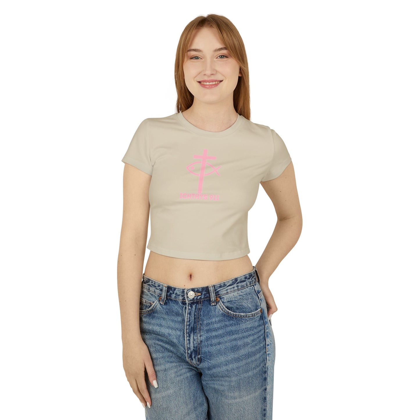 Faith Hope Love Women's Baby Tee - Inspirational Graphic Crop Top