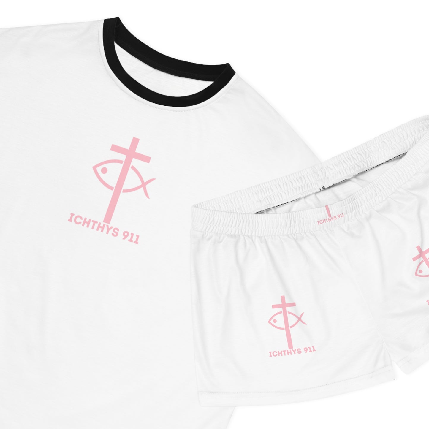 ICHTYHS 911 - Christian Short Pajama Set for Women - Soft & Comfortable Sleepwear