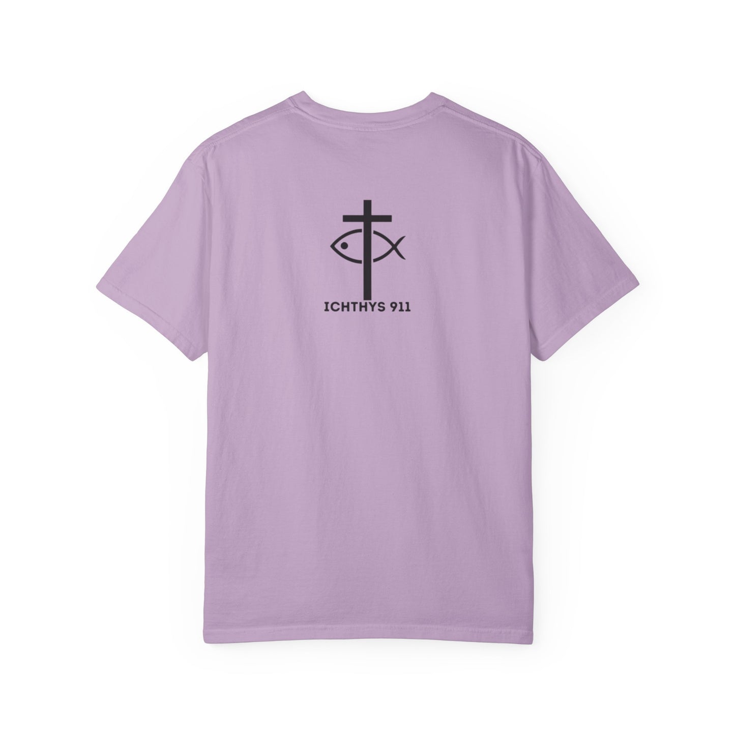 ICHTHYS 911 - "Authentic - Reverse" Black Font - Unisex T - Women T - Men T -Christian Tee - Faith-Inspired Shirt - Christian Fashion - Wear Your Faith