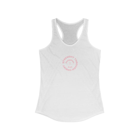 Women’s Racerback Tank Top - Strength Through Challenge