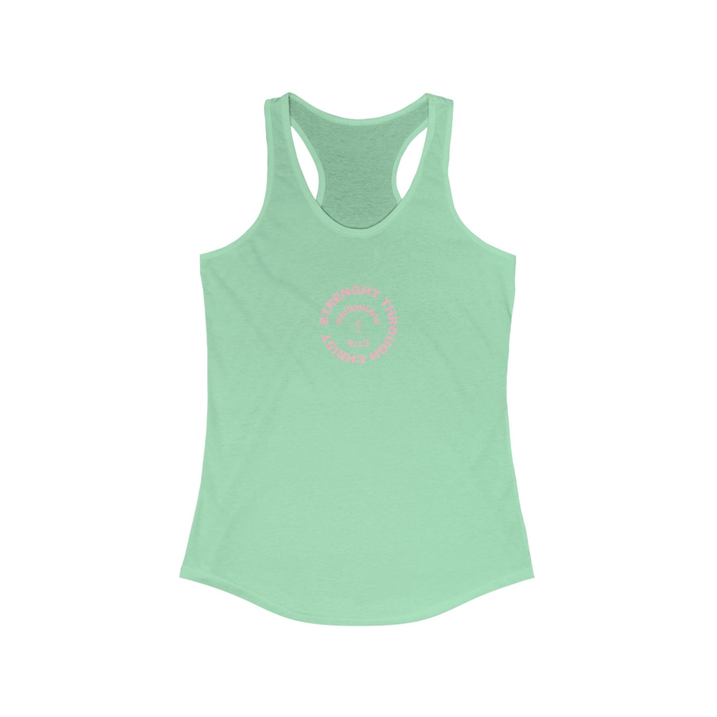 Women’s Racerback Tank Top - Strength Through Challenge