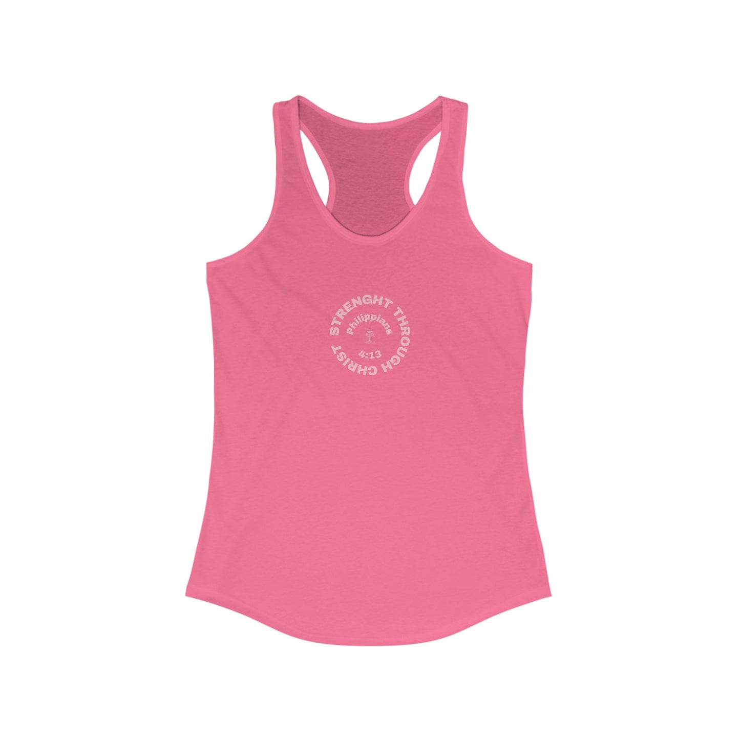Women’s Racerback Tank Top - Strength Through Challenge