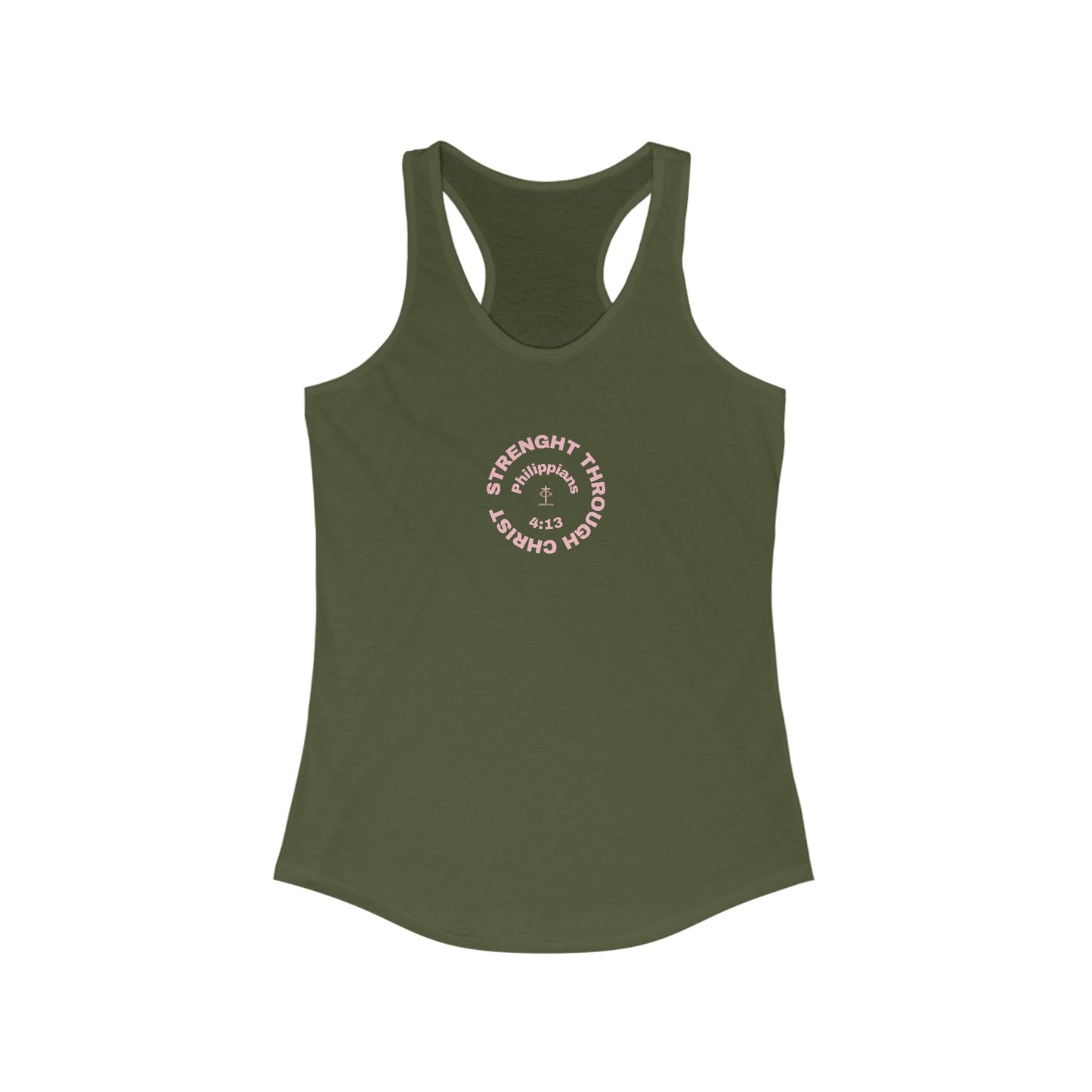 Women’s Racerback Tank Top - Strength Through Challenge