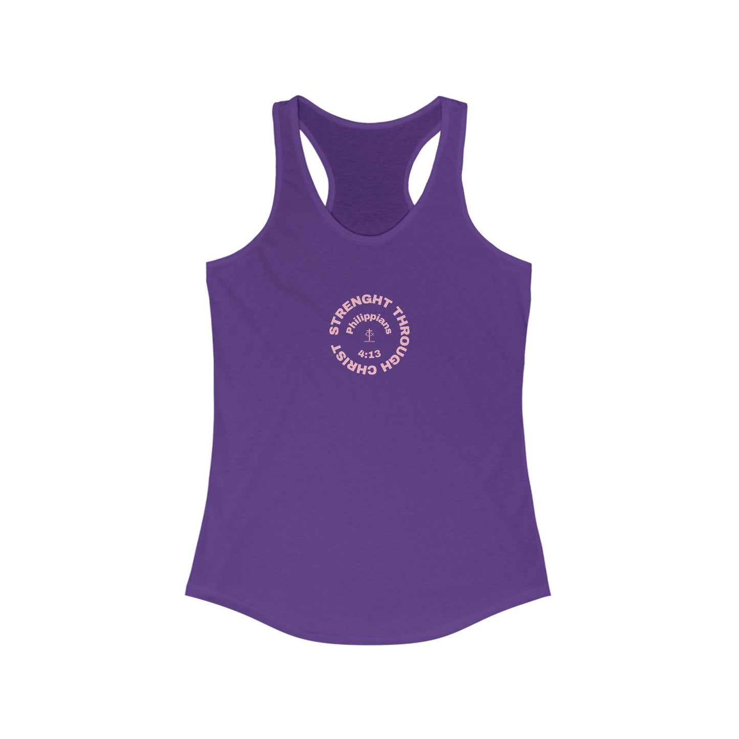 Women’s Racerback Tank Top - Strength Through Challenge