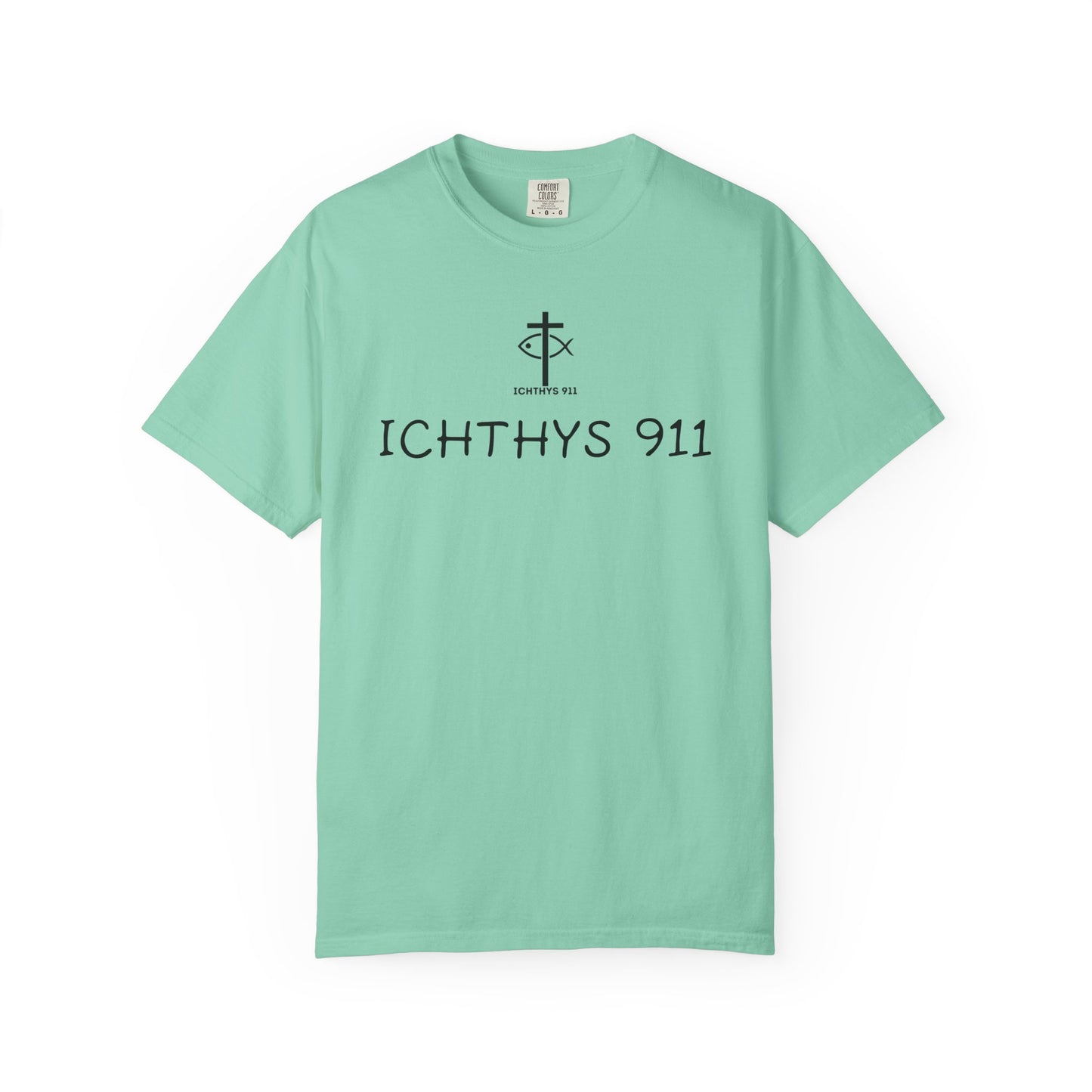 ICHTHYS 911 - "Authentic - Reverse" Black Font - Unisex T - Women T - Men T -Christian Tee - Faith-Inspired Shirt - Christian Fashion - Wear Your Faith