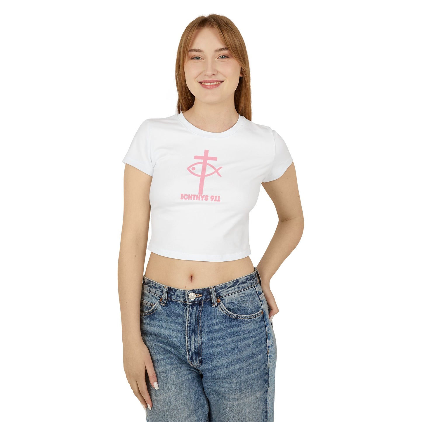 Faith Hope Love Women's Baby Tee - Inspirational Graphic Crop Top