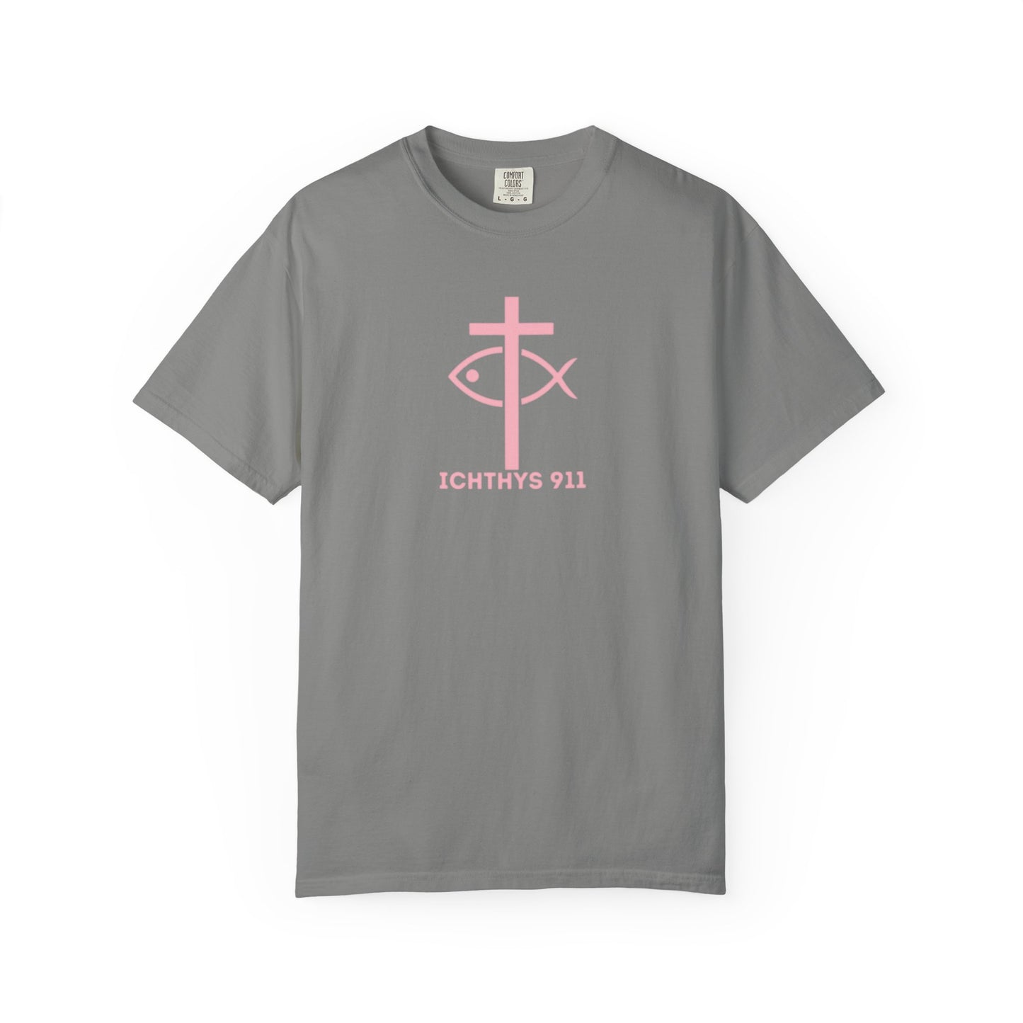 Faith, Hope, & Love - Pink font - Unisex Garment Dyed T-Shirt - 100% US Cotton - Men T-Shirt - Christian Women Tee - Faith-Inspired Shirt - Christian Fashion - Wear Your Faith - Additional Colors Added
