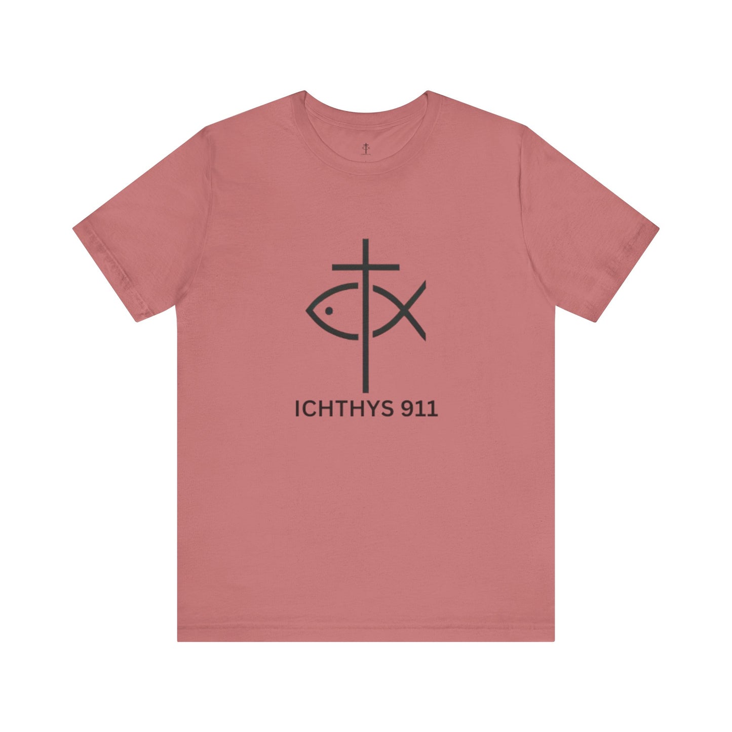ICHTHYS 911 - Lightweight fabric - Unisex - 100% Airlume combed and ring-spun cotton - Light weight T-Shirt - Faith & Strength