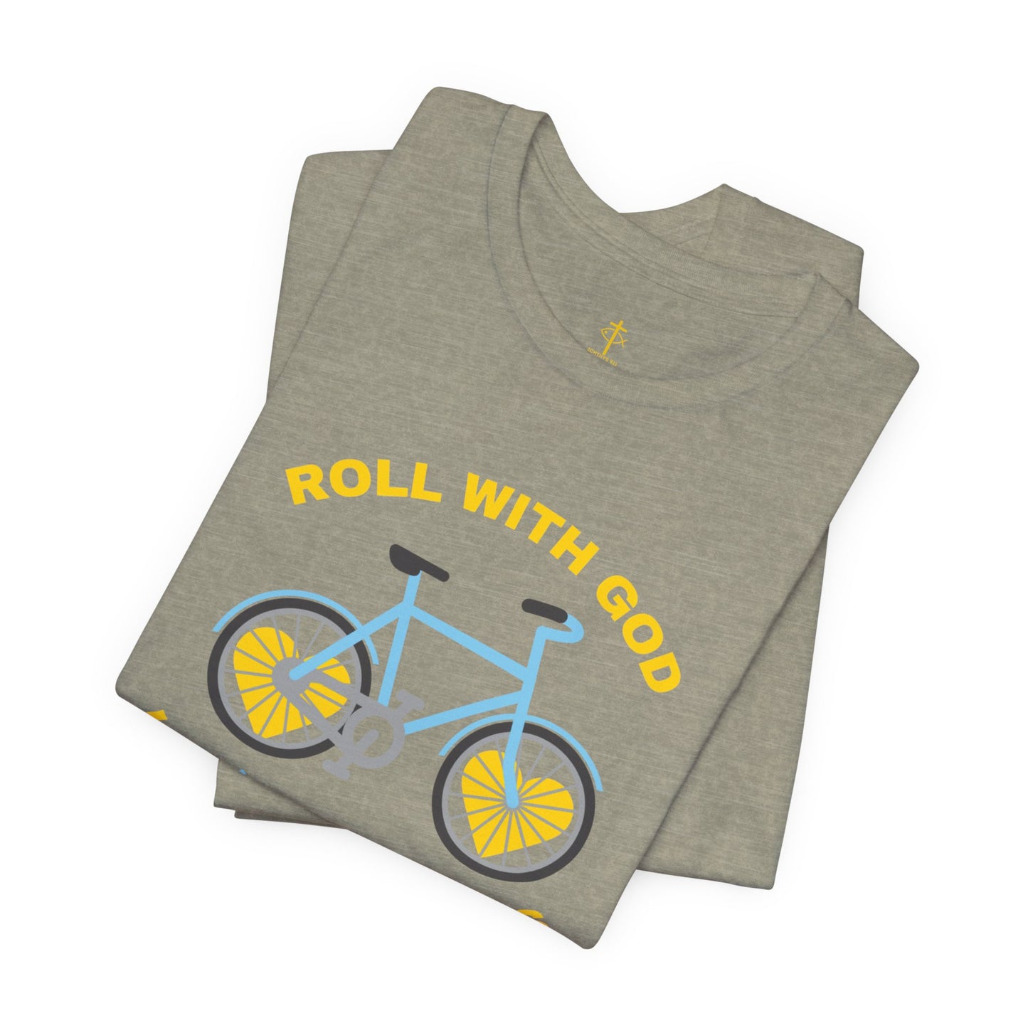 Roll With God Love Like Jesus - Reverse Design - Unisex T- Shirt - Lightweight 100% Cotton - Summer T - Arm Form Fitting - Men T- Shirt - Women T-Shirt - Christian T-Shirt - Love Like Jesus ICHTHYS 911