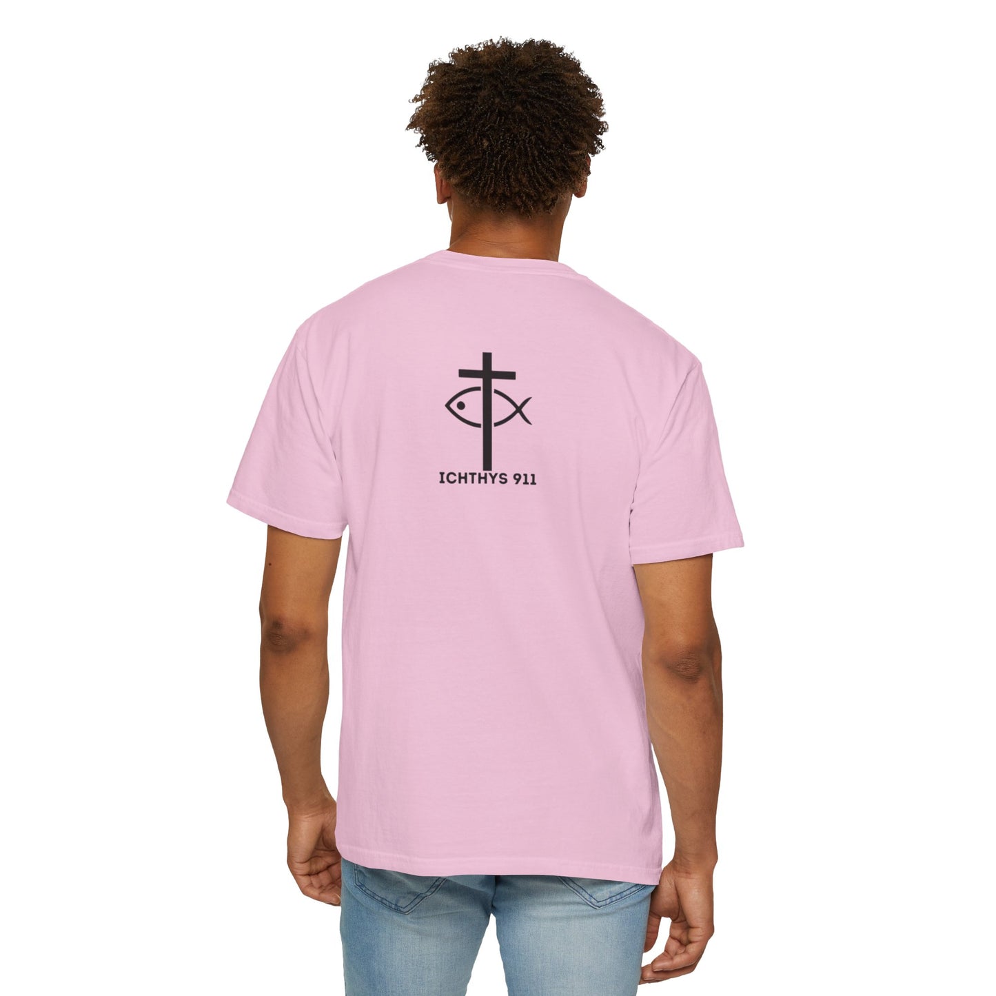 ICHTHYS 911 - "Authentic - Reverse" Black Font - Unisex T - Women T - Men T -Christian Tee - Faith-Inspired Shirt - Christian Fashion - Wear Your Faith