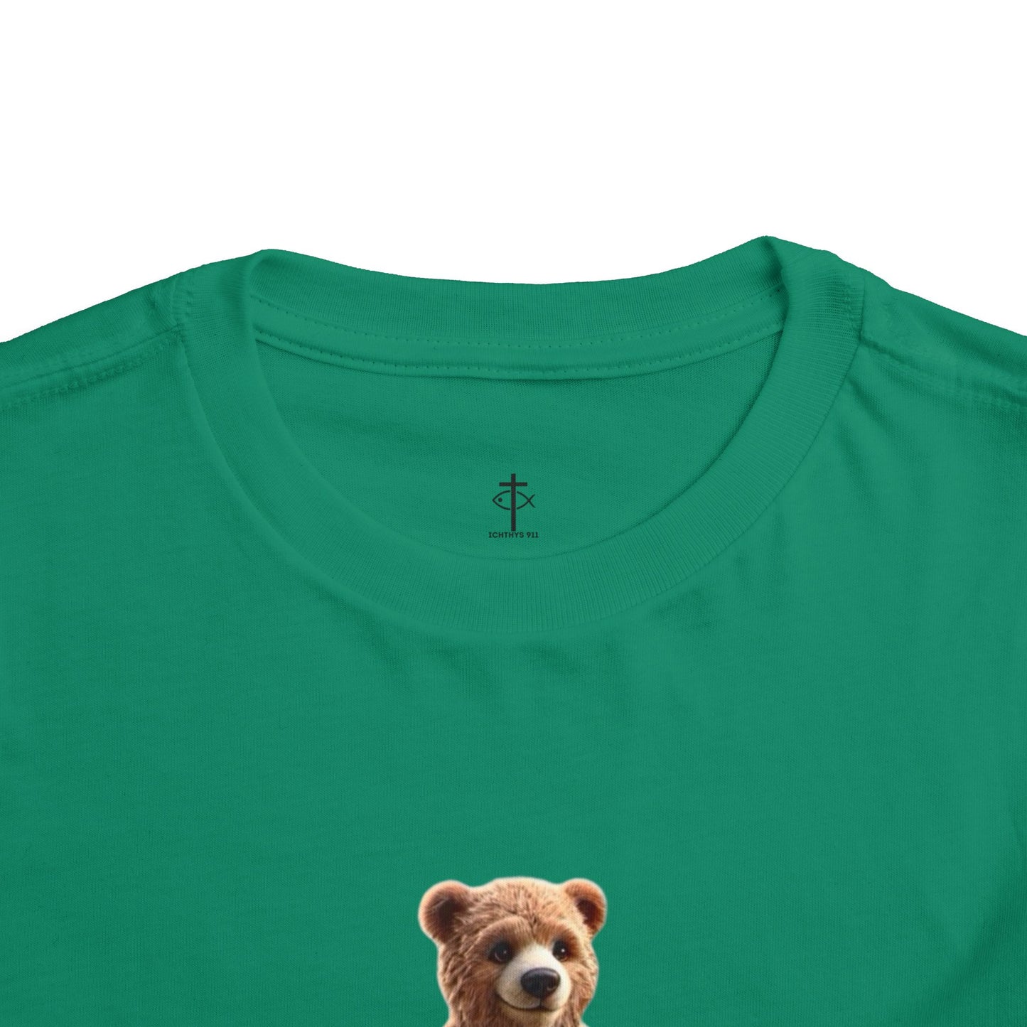 Surfing Bear Toddler Tee - Fun Kids Short Sleeve T-Shirt - ICHTYHS 911