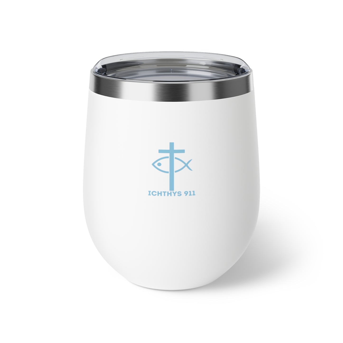 ICHTHYS 911 Copper Insulated Travel Cup - 12oz, Faith-Inspired Drinkware