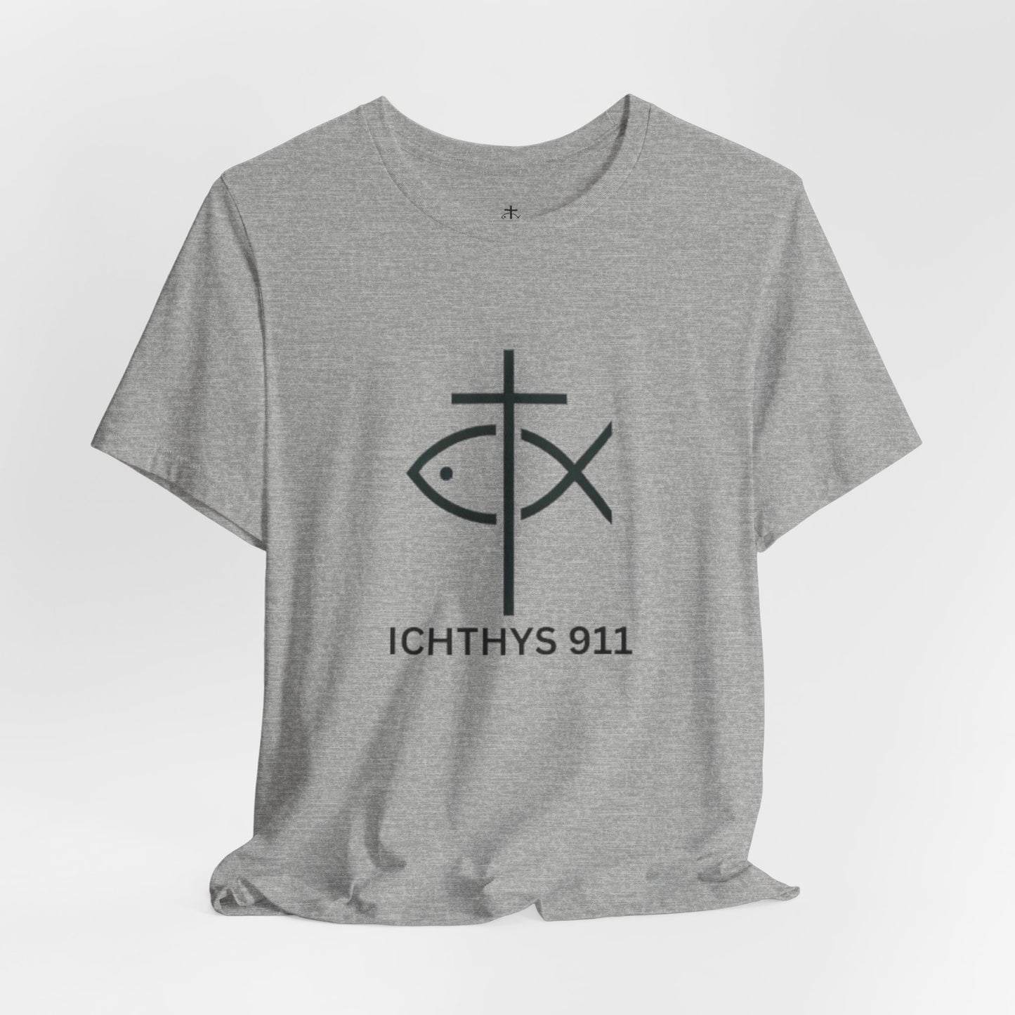 ICHTHYS 911 - Lightweight fabric - Unisex - 100% Airlume combed and ring-spun cotton - Light weight T-Shirt - Faith & Strength