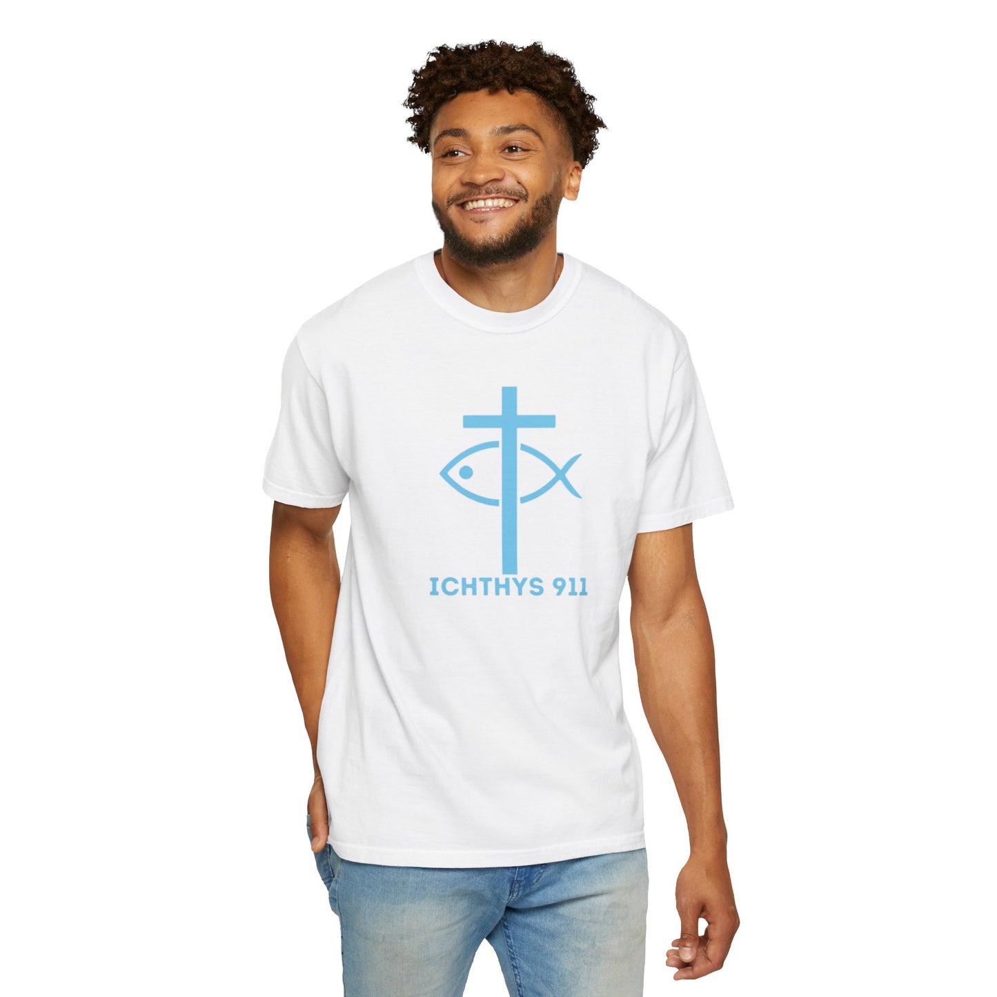 Copy of 13th Disciple - Blue Font - Unisex Garment Dyed T-Shirt - 100% US Cotton - Men T-Shirt - Christian Women Tee - Faith-Inspired Shirt - Christian Fashion - Wear Your Faith - Additional Colors Added