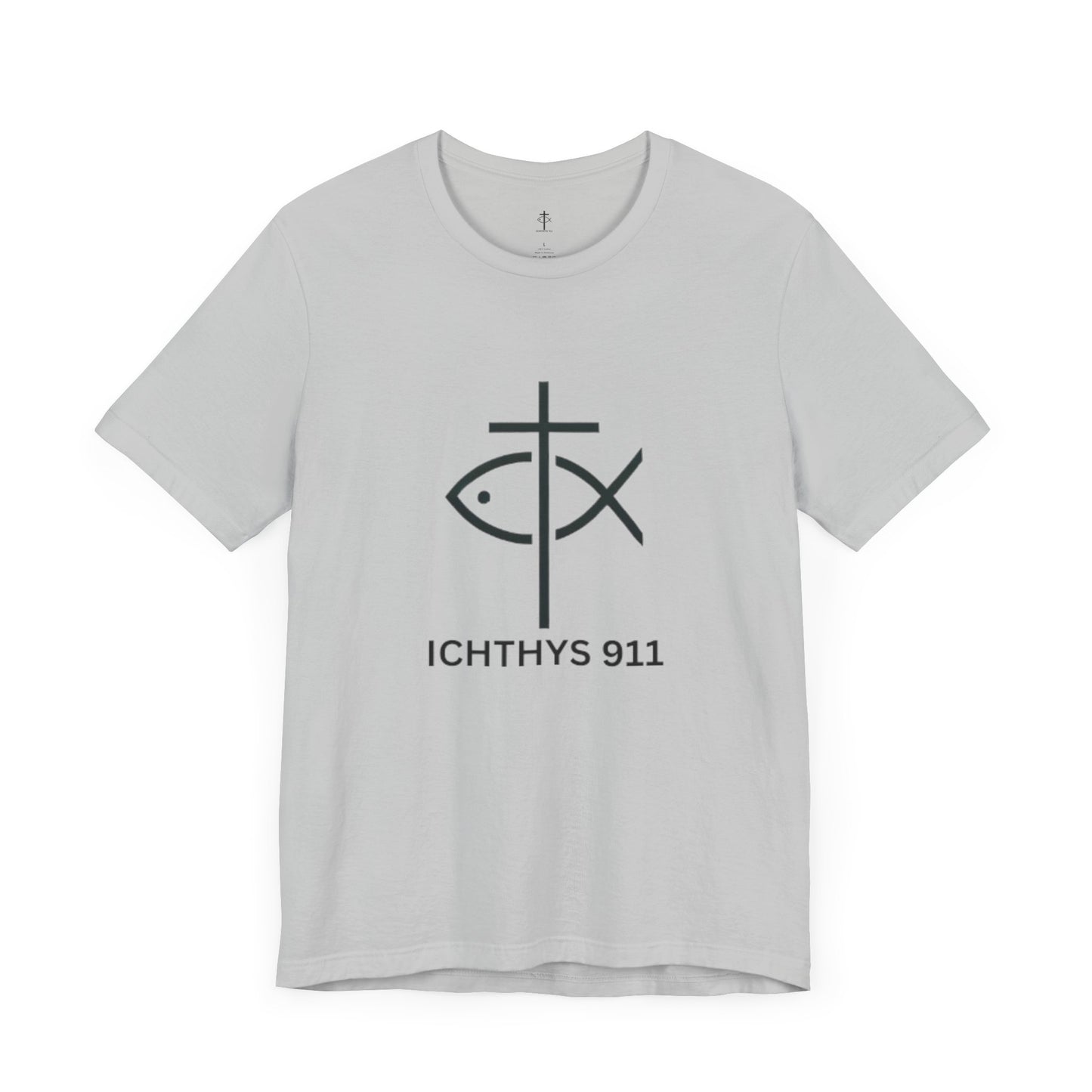 ICHTHYS 911 - Lightweight fabric - Unisex - 100% Airlume combed and ring-spun cotton - Light weight T-Shirt - Faith & Strength