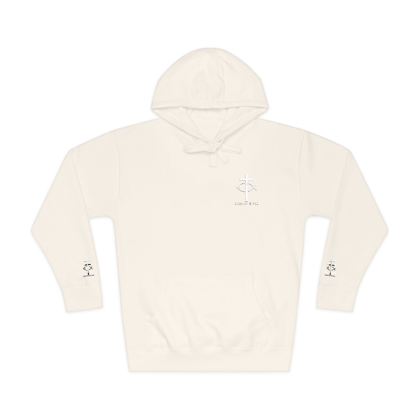 ICHTHYS 911 Embroidery Hoodie Pullover - Unsex - Elevated Embroider Gift for Her or Him - Christian Wear