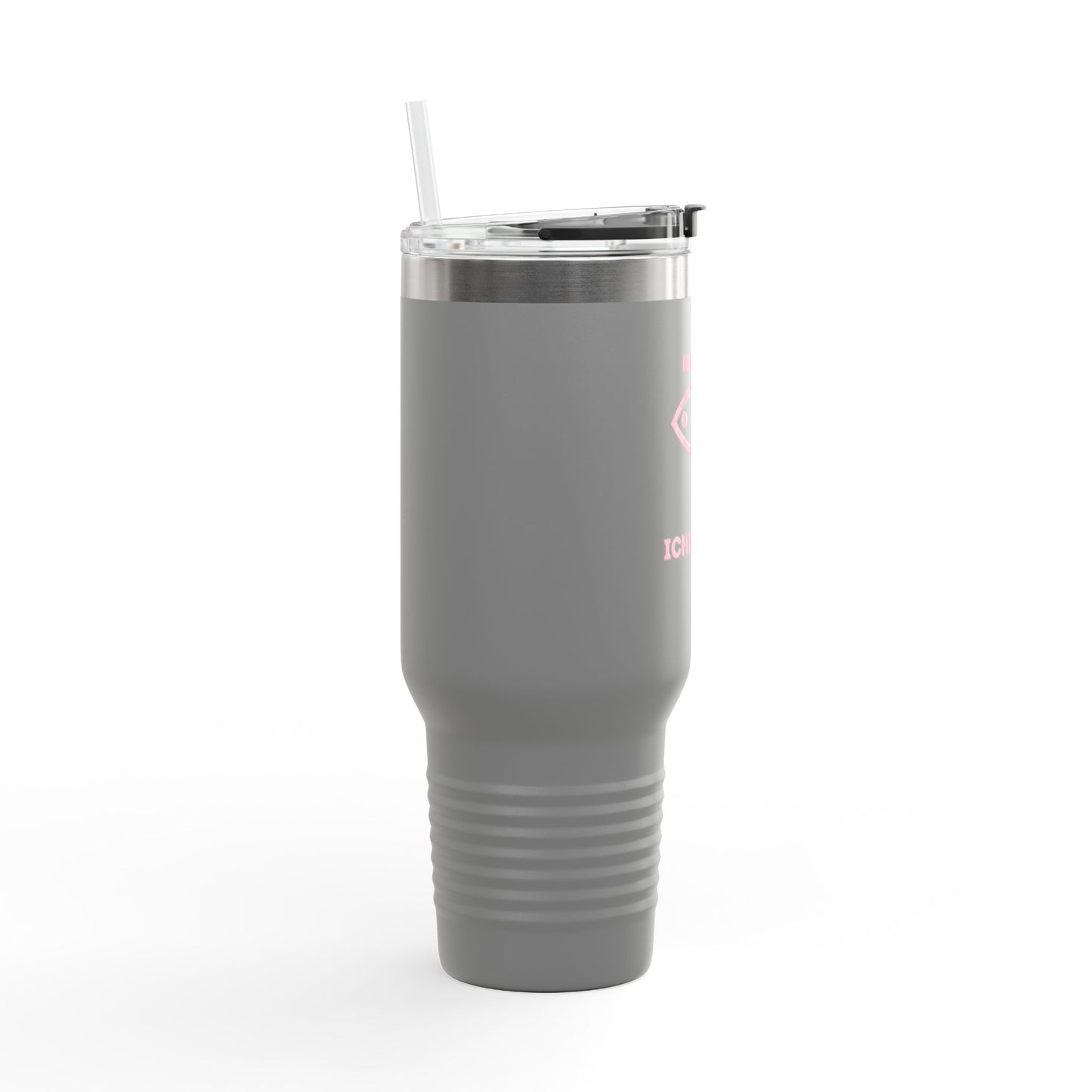 40oz Insulated Travel Mug with Straw - Perfect for On-the-Go Hydration & Outdoor Adventures - Featuring ICHTHYS 911